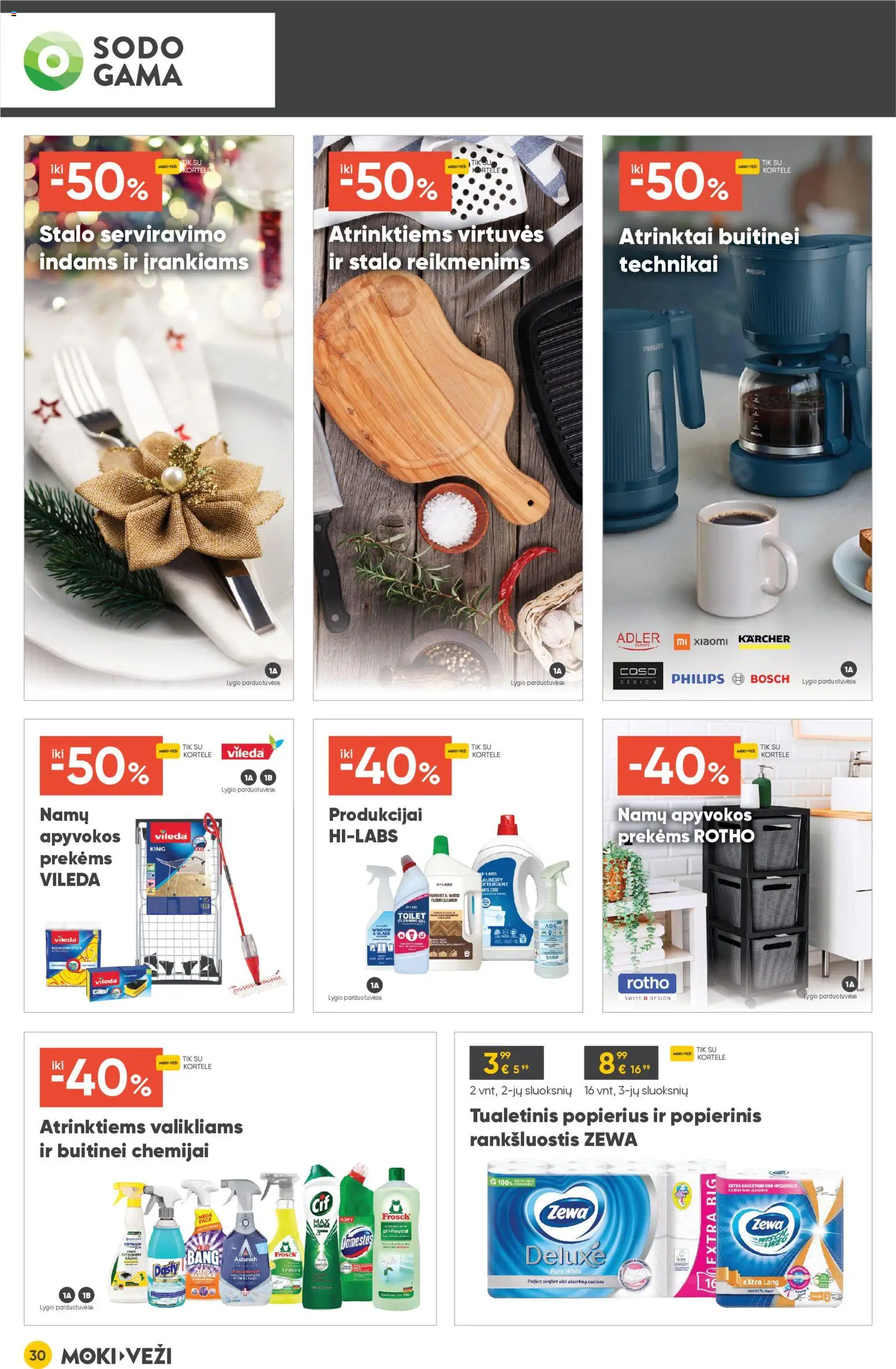 MOKI VEŽI akcijos nuo 11.12.2025 | Puslapis: 30 | Prekių: Rankšluostis, Tualetinis popierius