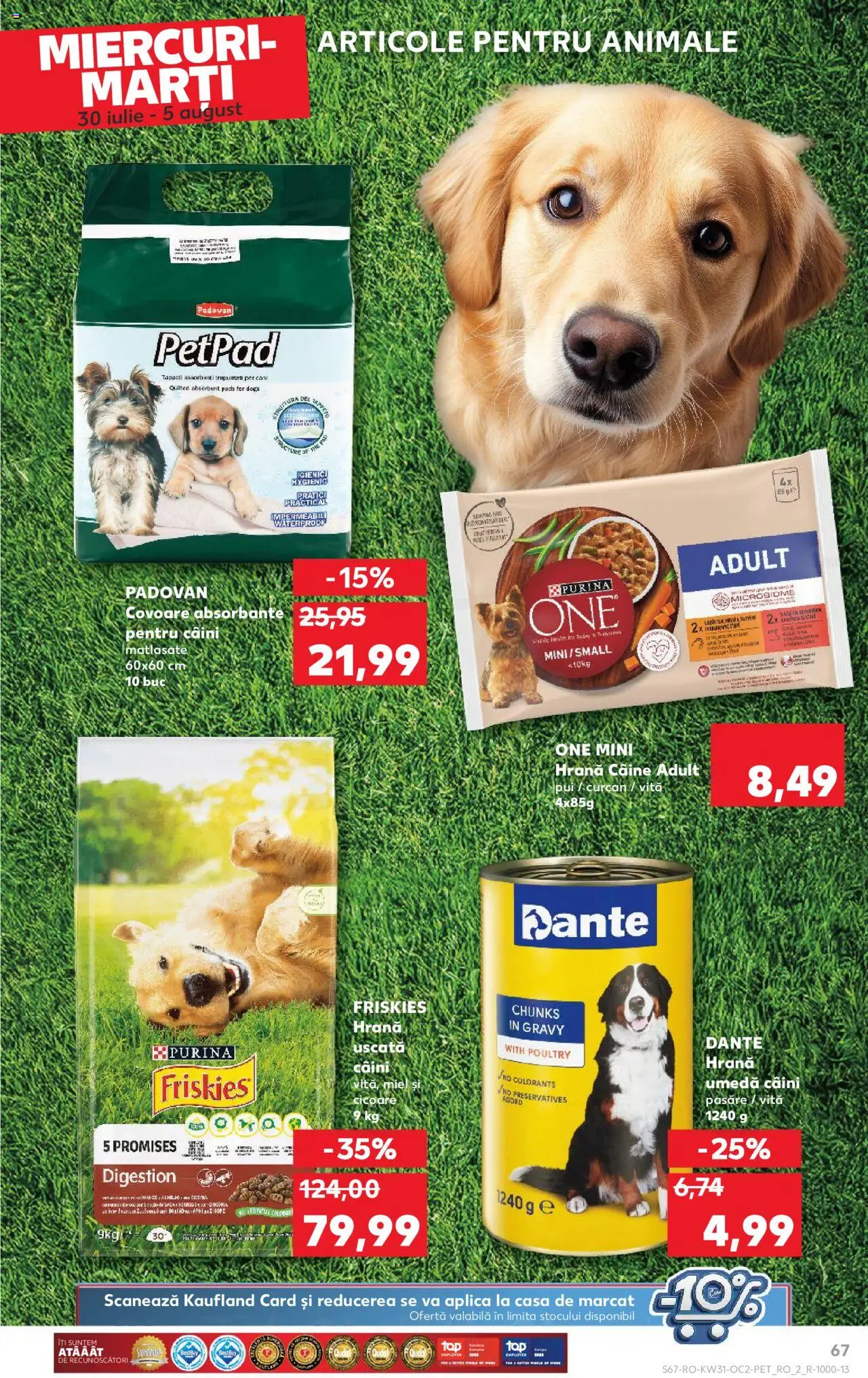 Kaufland RO akciós ujság - amely érvényes a következő dátumtól: 30.07.2025 | Oldal: 67