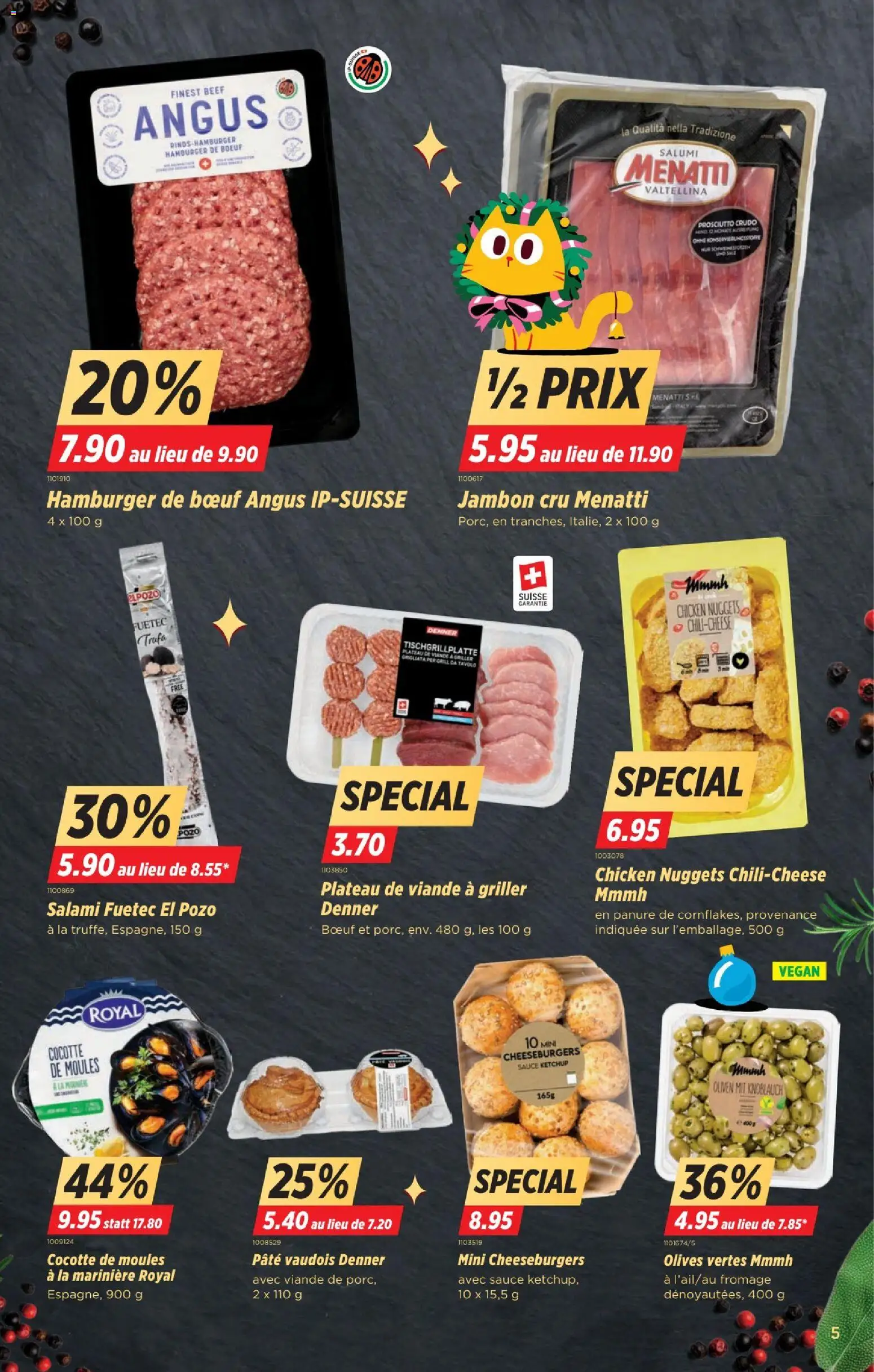 Denner Aktionen FR – gültig ab 09.12.2025 | Seite: 5 | Produkte: Salami, Knoblauch, Griller, Grill