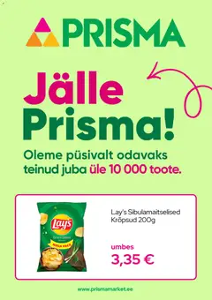 Prisma kliendilehe eelvaade alates 01.02.2026