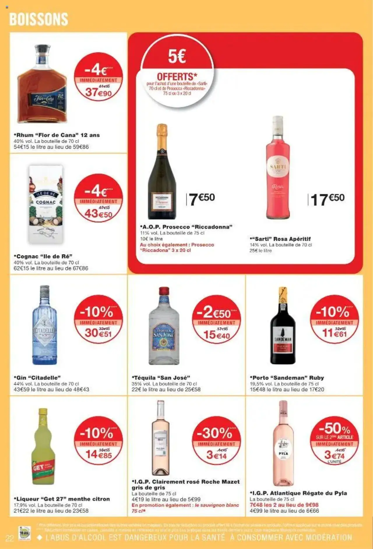  | Page: 22 | Produits: Citron, Menthe, Tequila, Prosecco