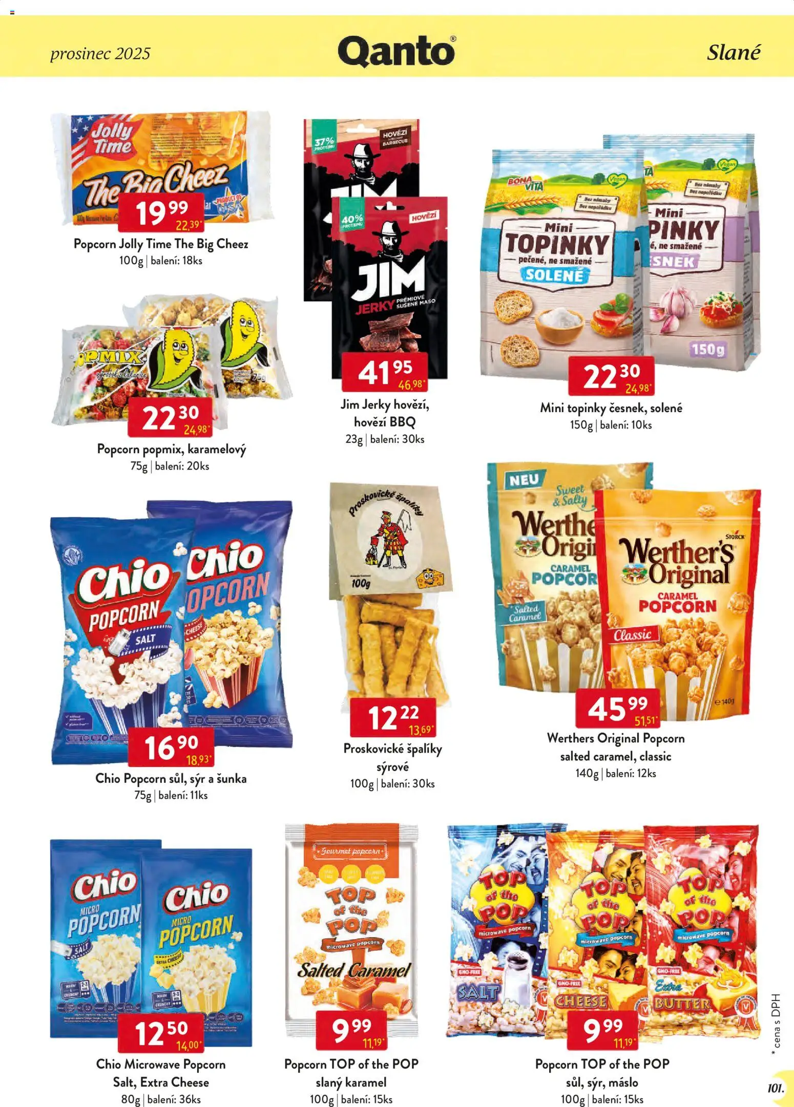 Astur & Qanto leták - Velkoobchod 12/2025 od 01.12.2025 | Strana: 101 | Produkty: Hovězí, Sýr, Šunka, Jerky