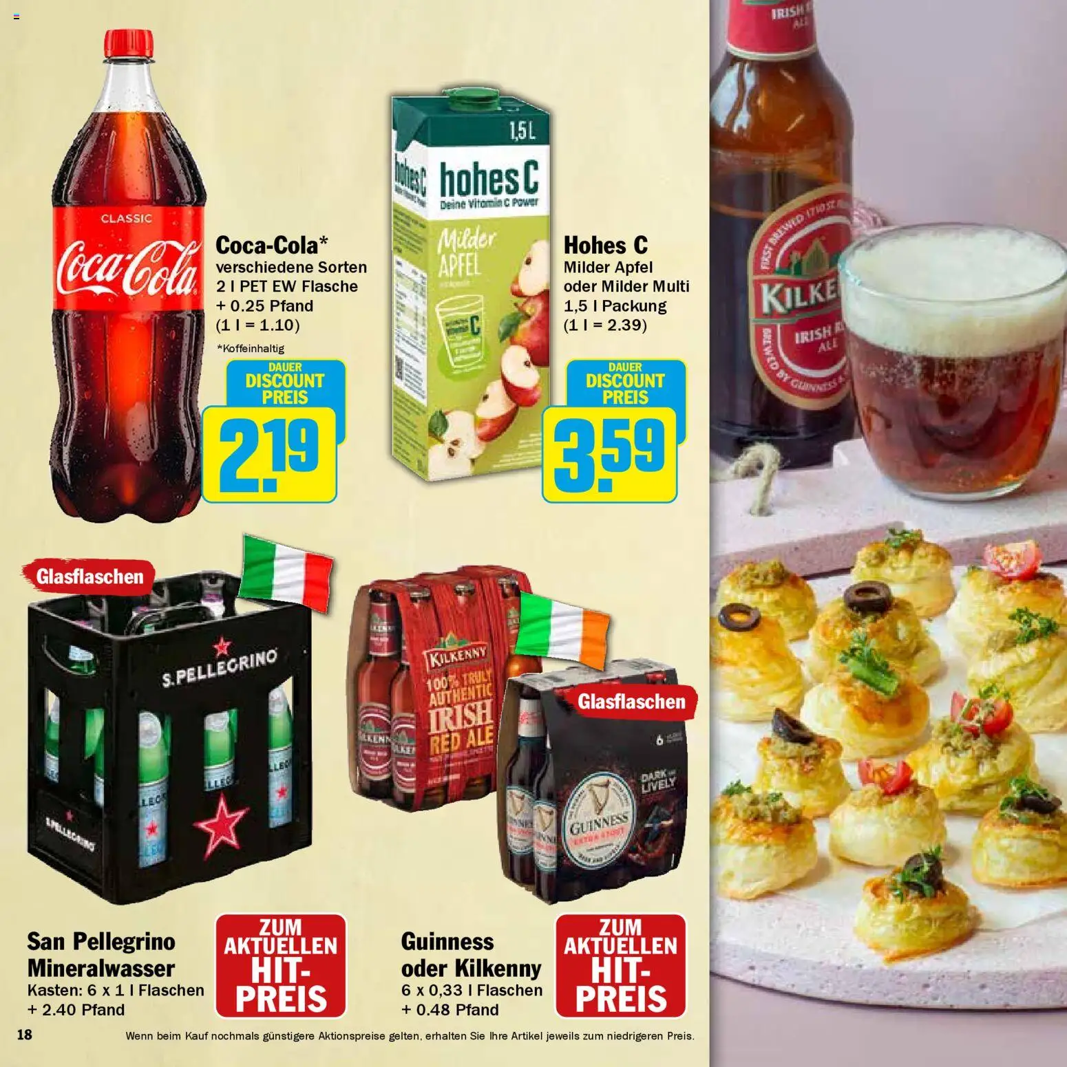HIT Wochenprospekt – gültig ab 09.03.2026 | Seite: 18 | Produkte: Äpfel, Mineralwasser, Hohes c