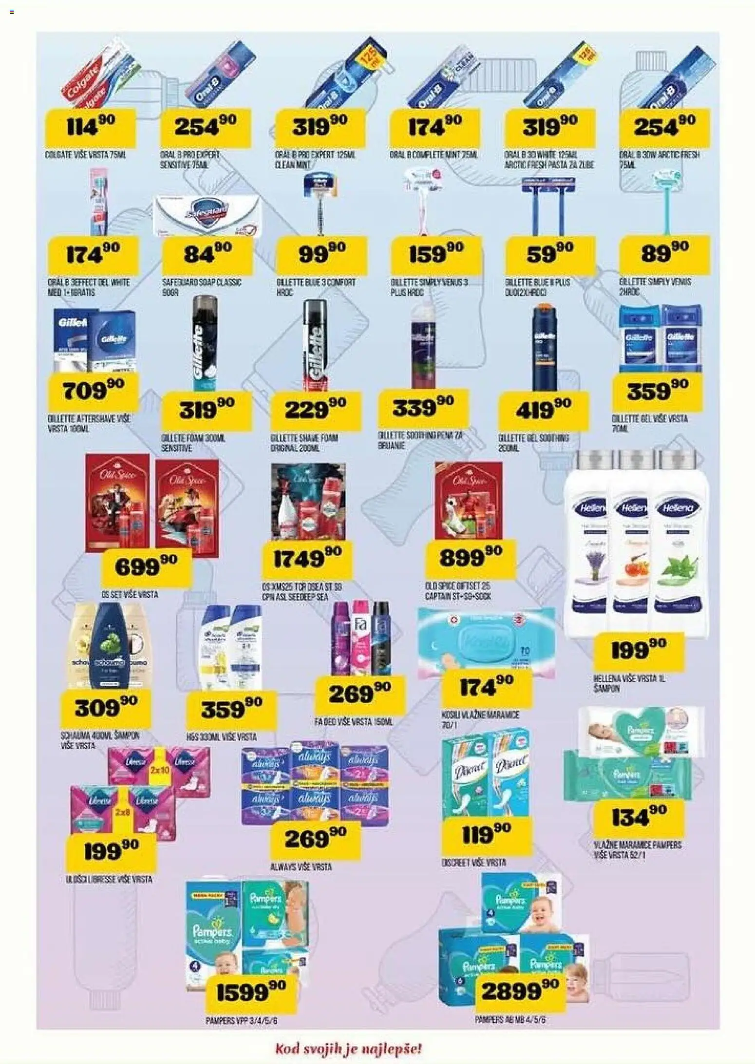VP Dima katalog - važi od 06.11.2025 | Strana: 14 | Proizvode: Colgate, Gillette, Pampers, Med