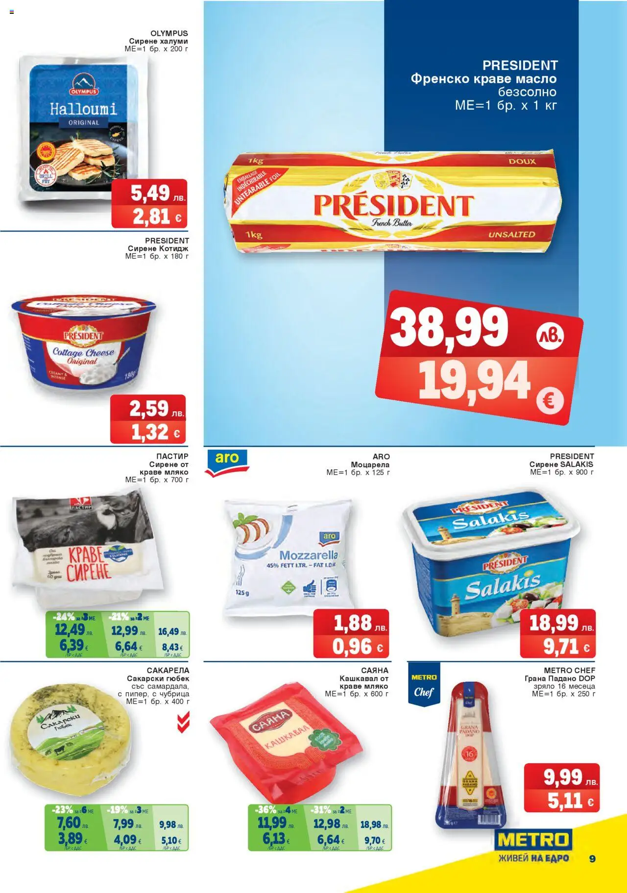  | Страница: 9 | Продукти: Краве, Масло, Мляко, Кашкавал