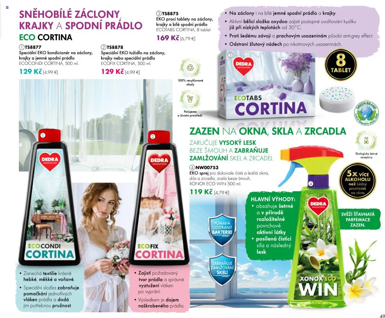 Dedra Katalog 7 2025 │ platný od 20.06.2025 | Strana: 49 | Produkty: Tablet, Záclony, Kondicionér