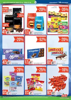 ČIA MARKET leidinys galioja nuo 16.12.2025 | Puslapis: 16 | Prekių: Kava, Šokoladas, Guminukai, Saldainiai