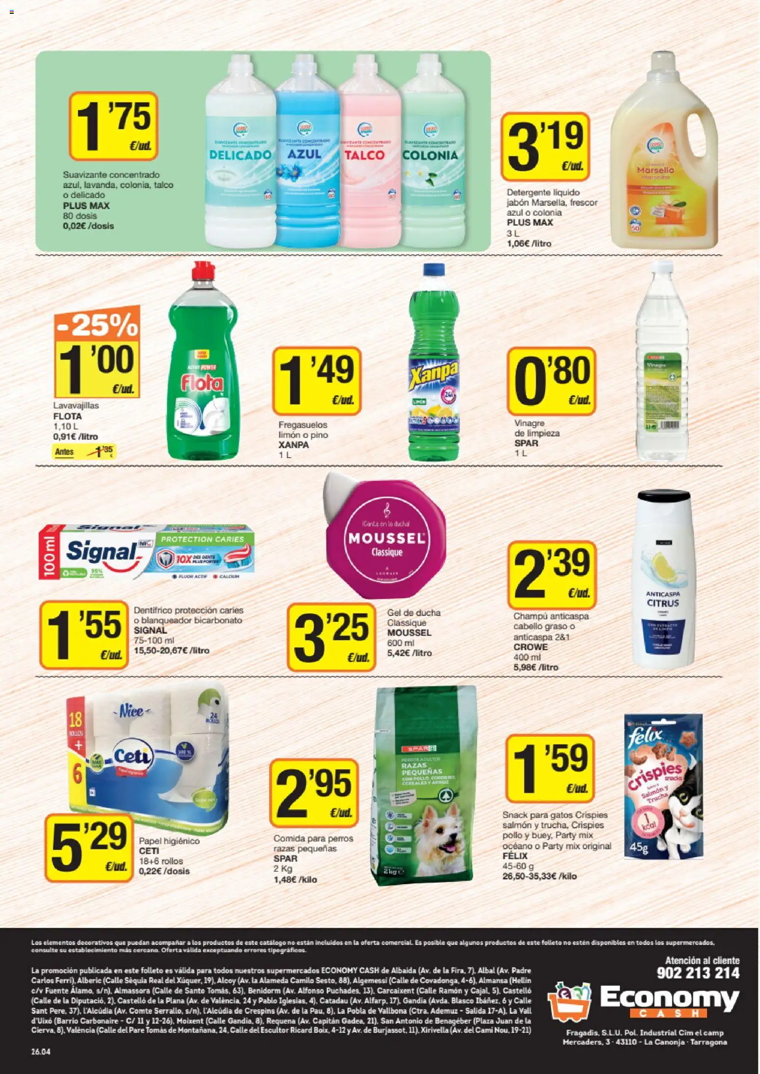 Economy Cash folleto │ válido desde el 12.03.2026 | Página: 8 | Productos: Jabón, Arroz, Detergente líquido, Ducha