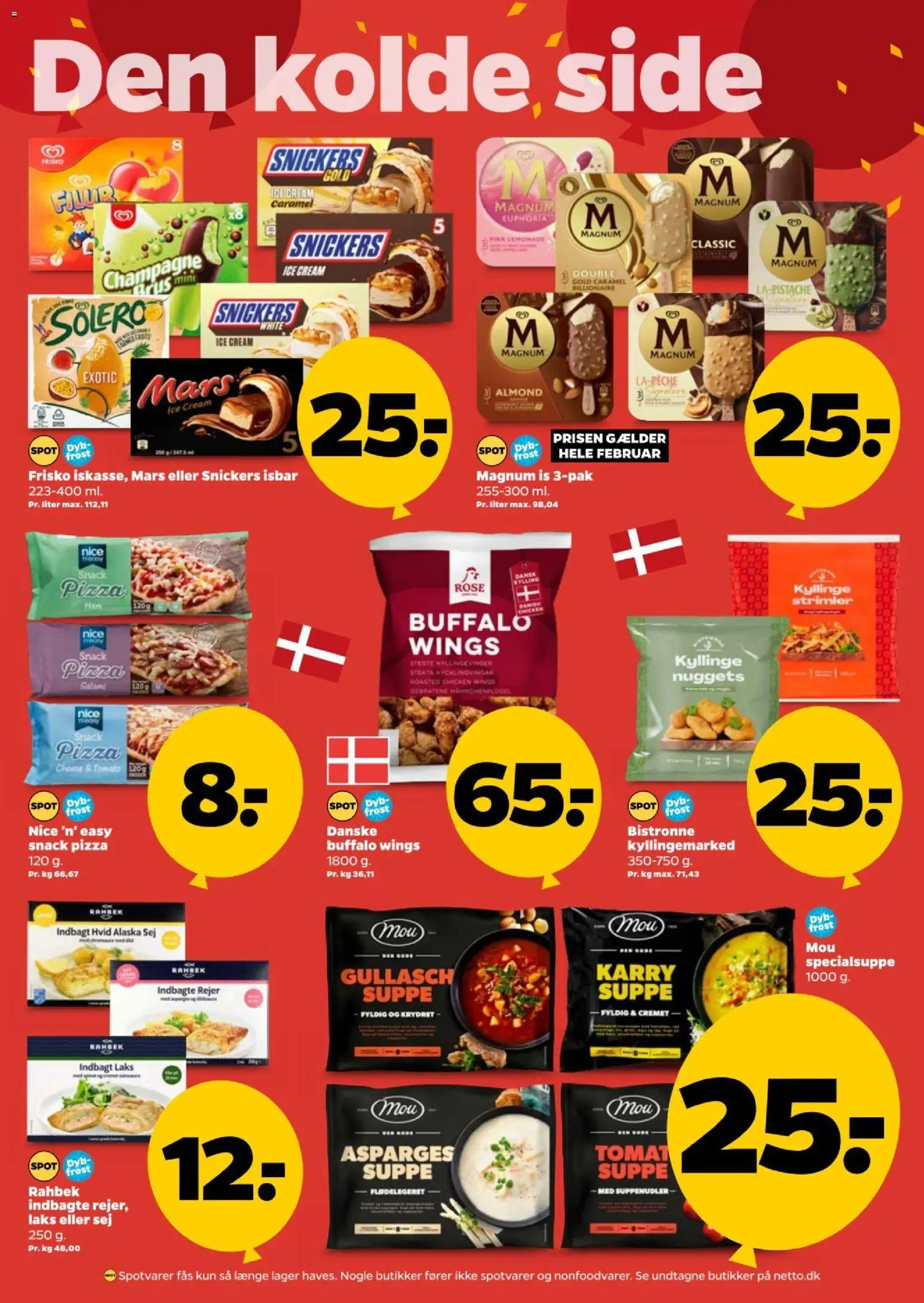 Netto tilbudsavis – gyldig fra 21.02.2026 | Side: 21 | Produkter: Karry, Is, Rejer, Suppe
