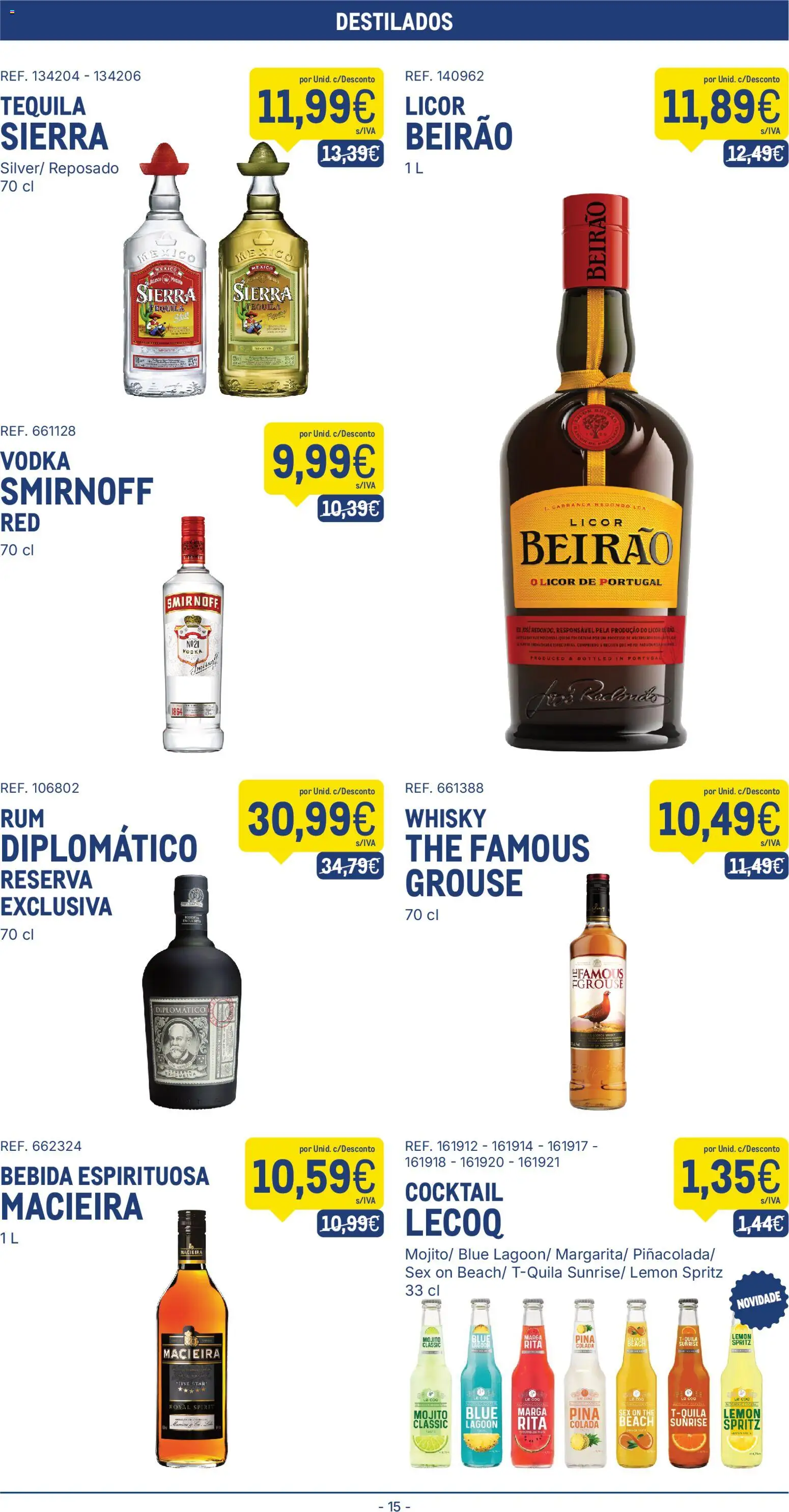 Makro folheto │ válido de 21.04.2026 | Página: 15 | Produtos: Whisky, Licor, Tequila, Vodka