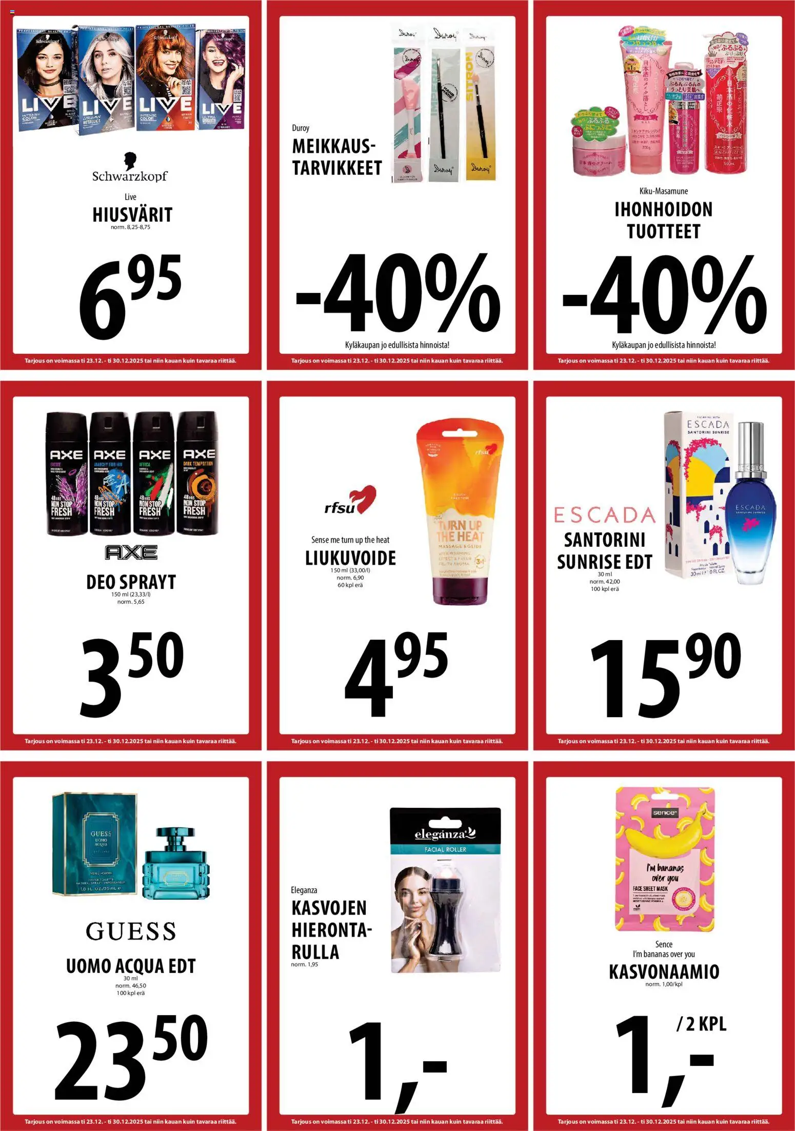 Tuuri tarjoukset – voimassa 23.12.2025 alkaen | Sivu: 16 | Tuotteet: Kasvonaamio