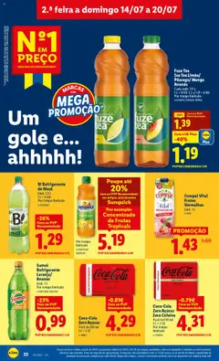 Lidl folheto │ válido de 14.07.2025 | Página: 22 | Produtos: Refrigerante, Maça, Açúcar, Soda