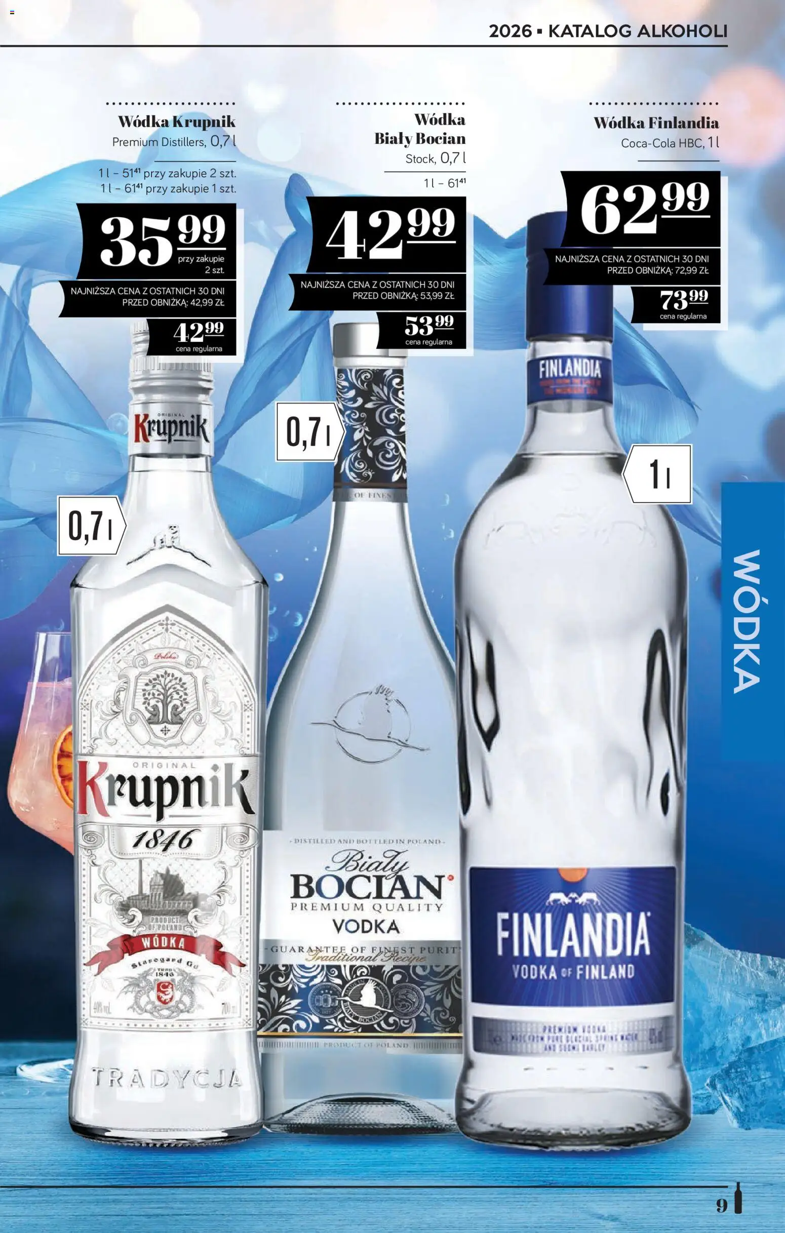 POLOmarket Katalog - Alkoholi od 05.02.2026 | Strona: 9 | Produkty: Wódka finlandia, Krupnik wódka, Vodka, Wódka
