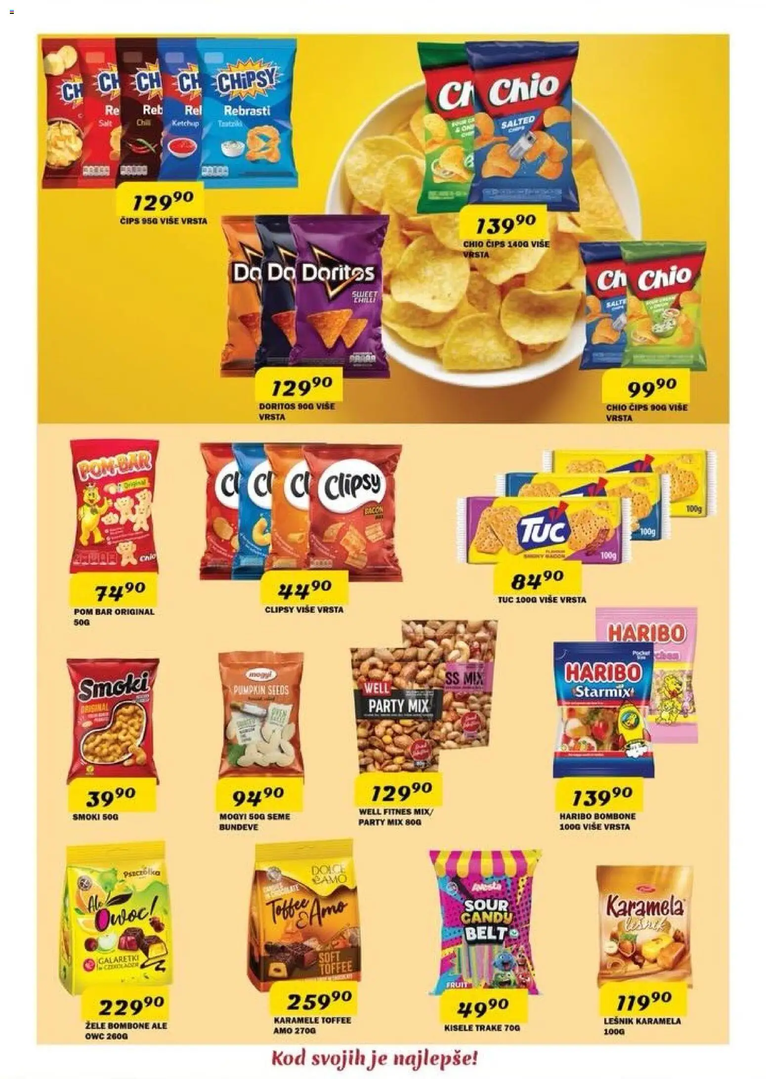 VP Dima katalog - važi od 09.04.2026 | Strana: 12 | Proizvode: Smoki, Haribo, Tuc, Candy