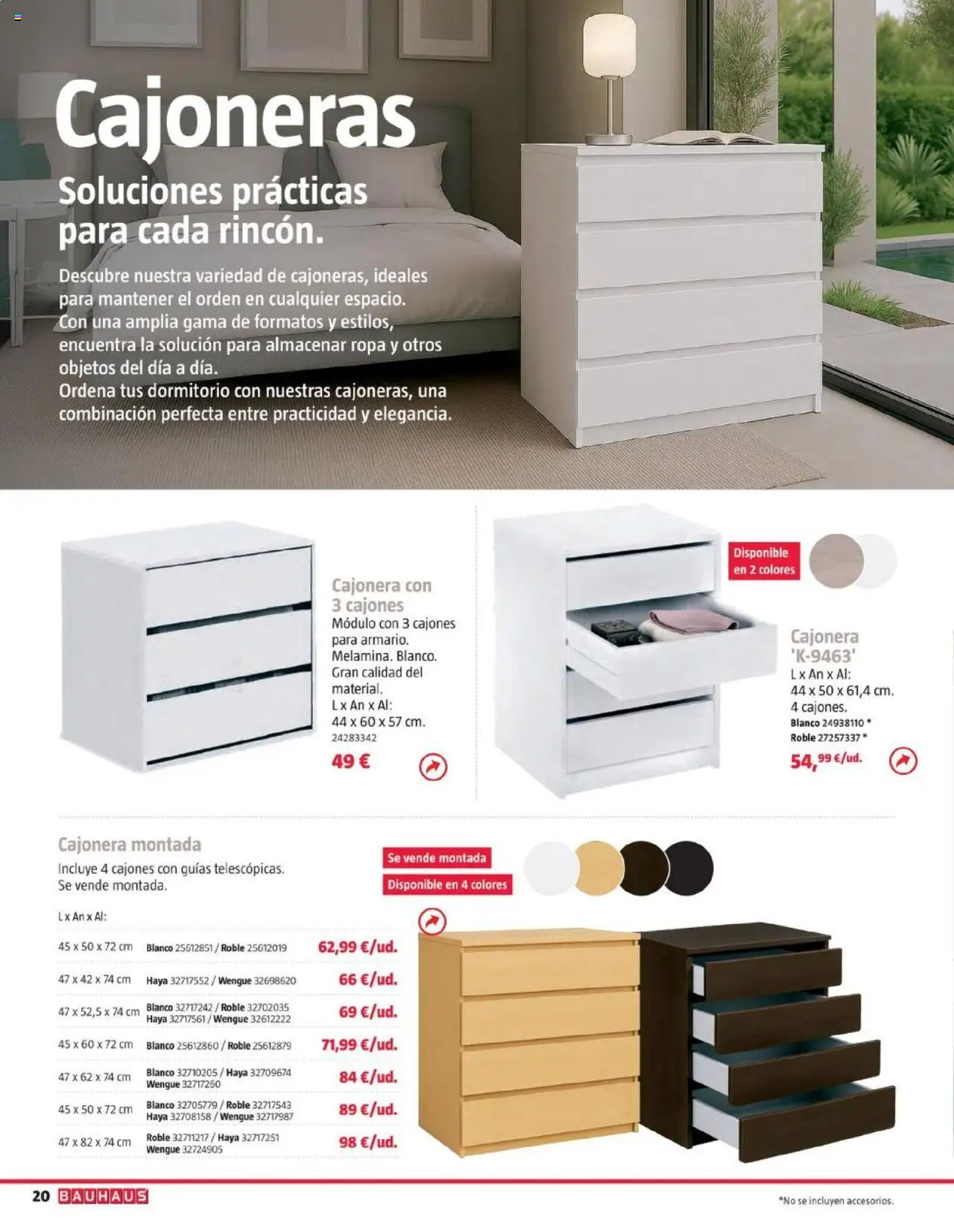 Bauhaus folleto │ válido desde el 05.08.2025 | Página: 20 | Productos: Ropa, Cajonera