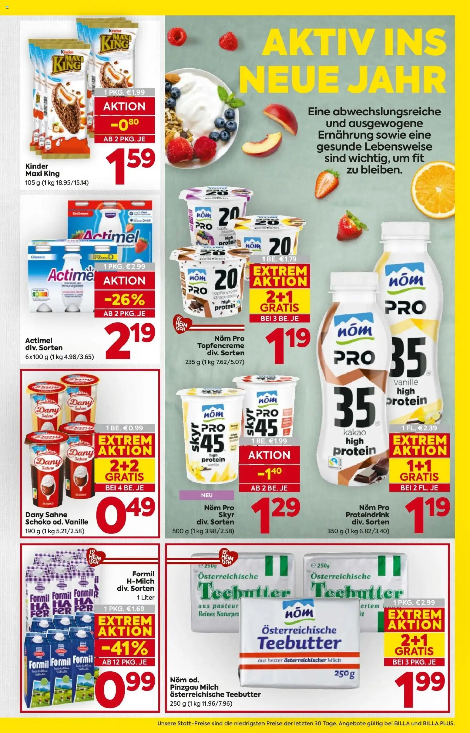 Billa Flugblatt - Amstetten, Neufurth gültig ab 02.01.2026 | Seite: 11 | Produkte: Sahne, Milch