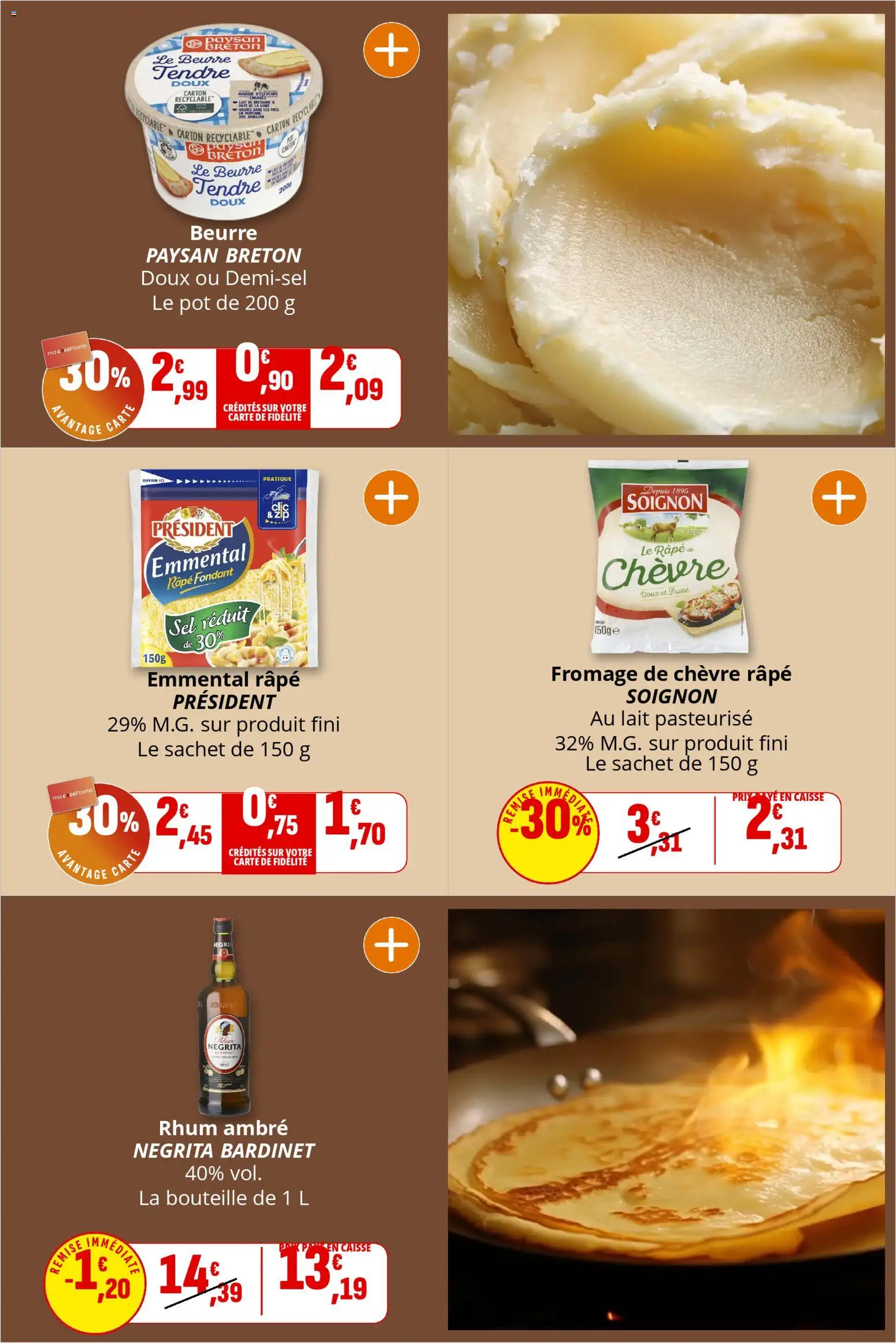 {H1} | Page: 6 | Produits: Emmental, Rhum, Beurre, Fromage