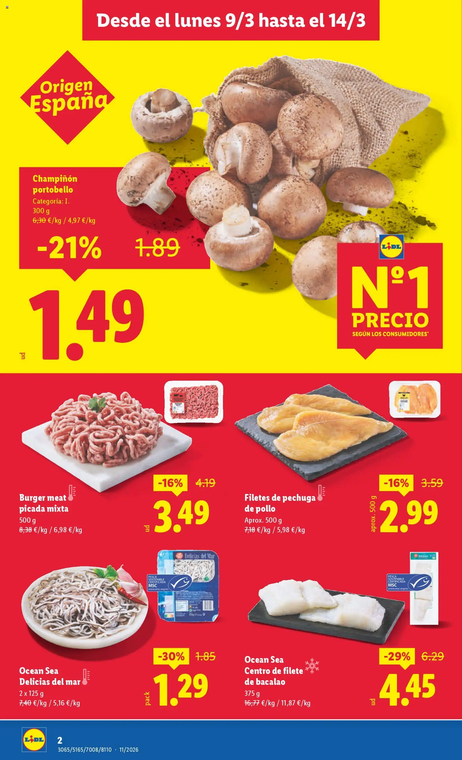 Lidl Zafra │ válido desde el 09.03.2026 | Página: 2 | Productos: Δισκέτα, Filete