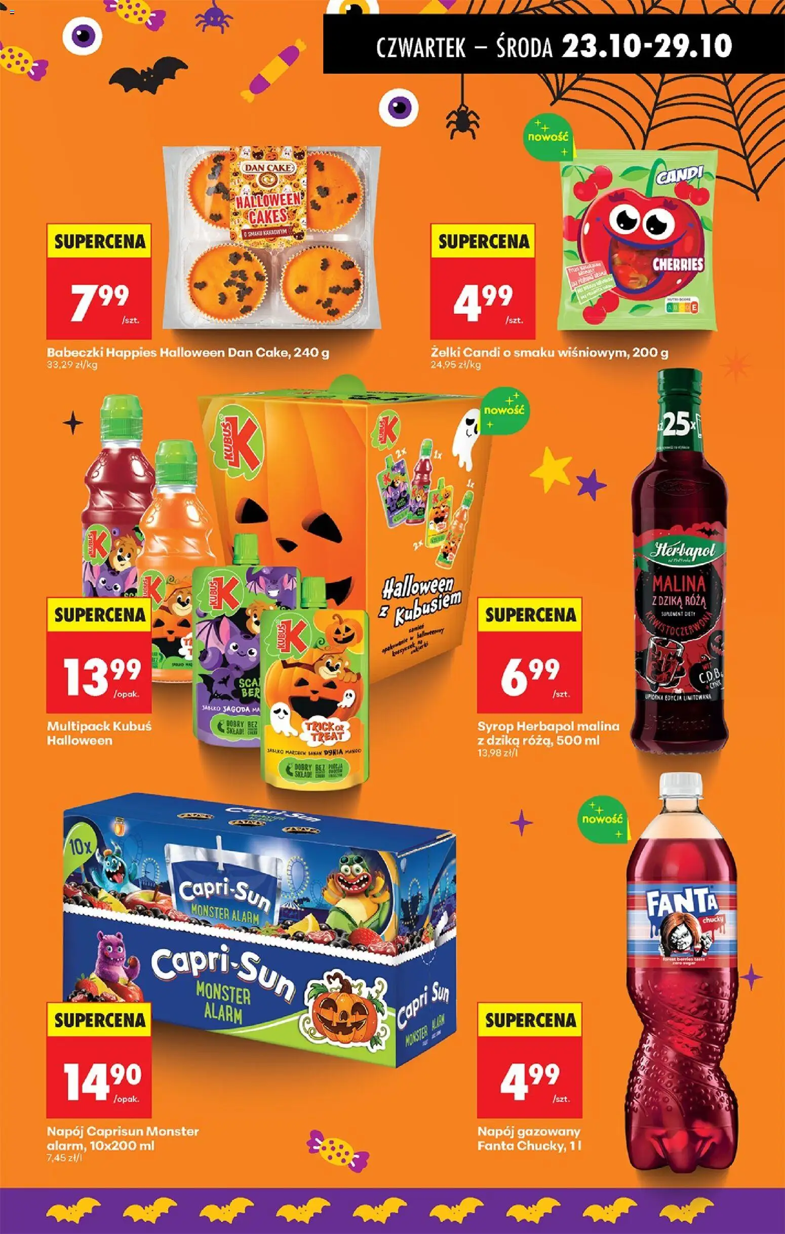 Biedronka gazetka - Oferta w tym tygodniu od 23.10.2025 | Strona: 57 | Produkty: Syrop, Babeczki, Żelki, Banan