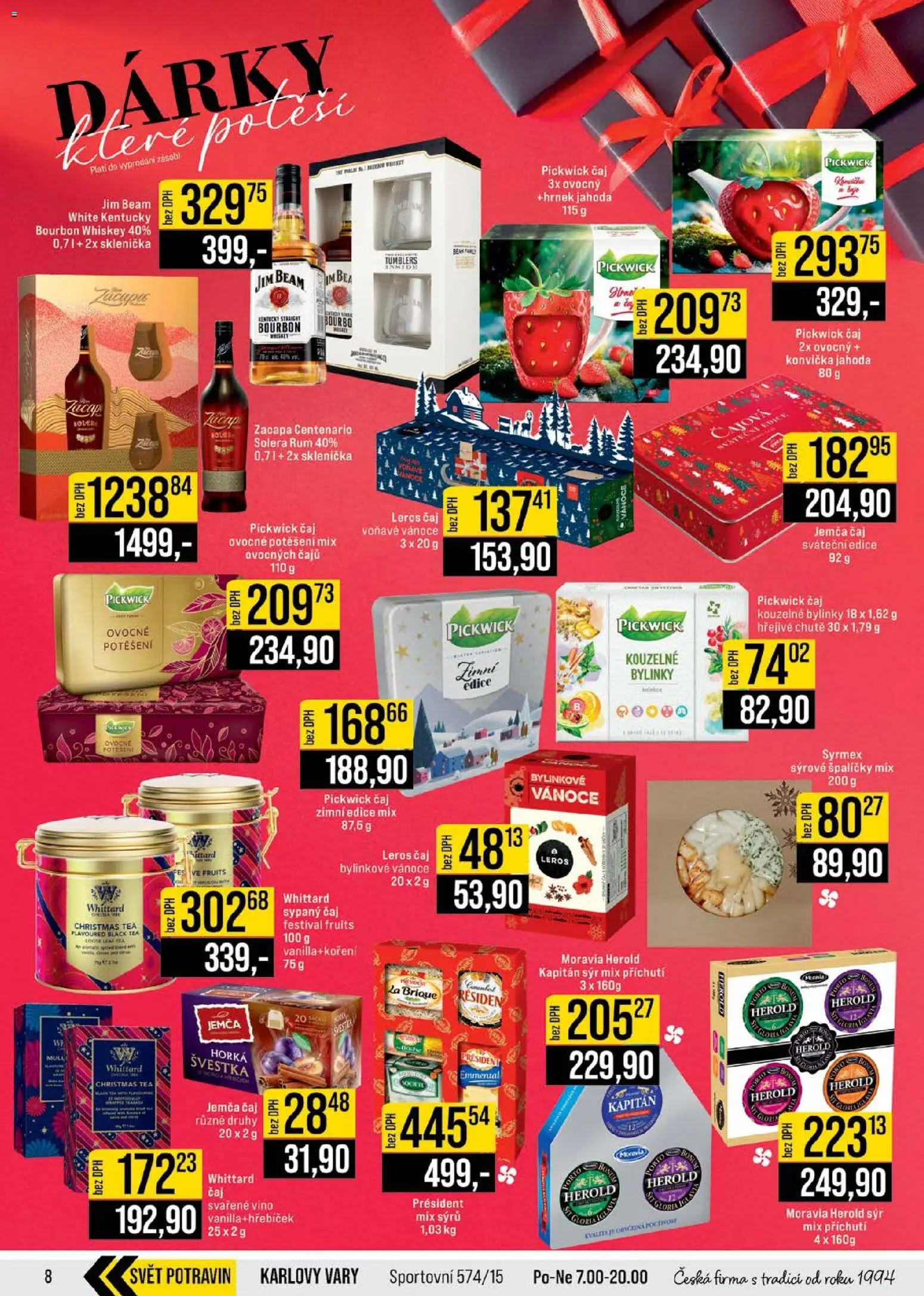 Jip leták - Cash & Carry od 10.12.2025 | Strana: 8 | Produkty: Víno, Čaj, Bourbon, Zacapa