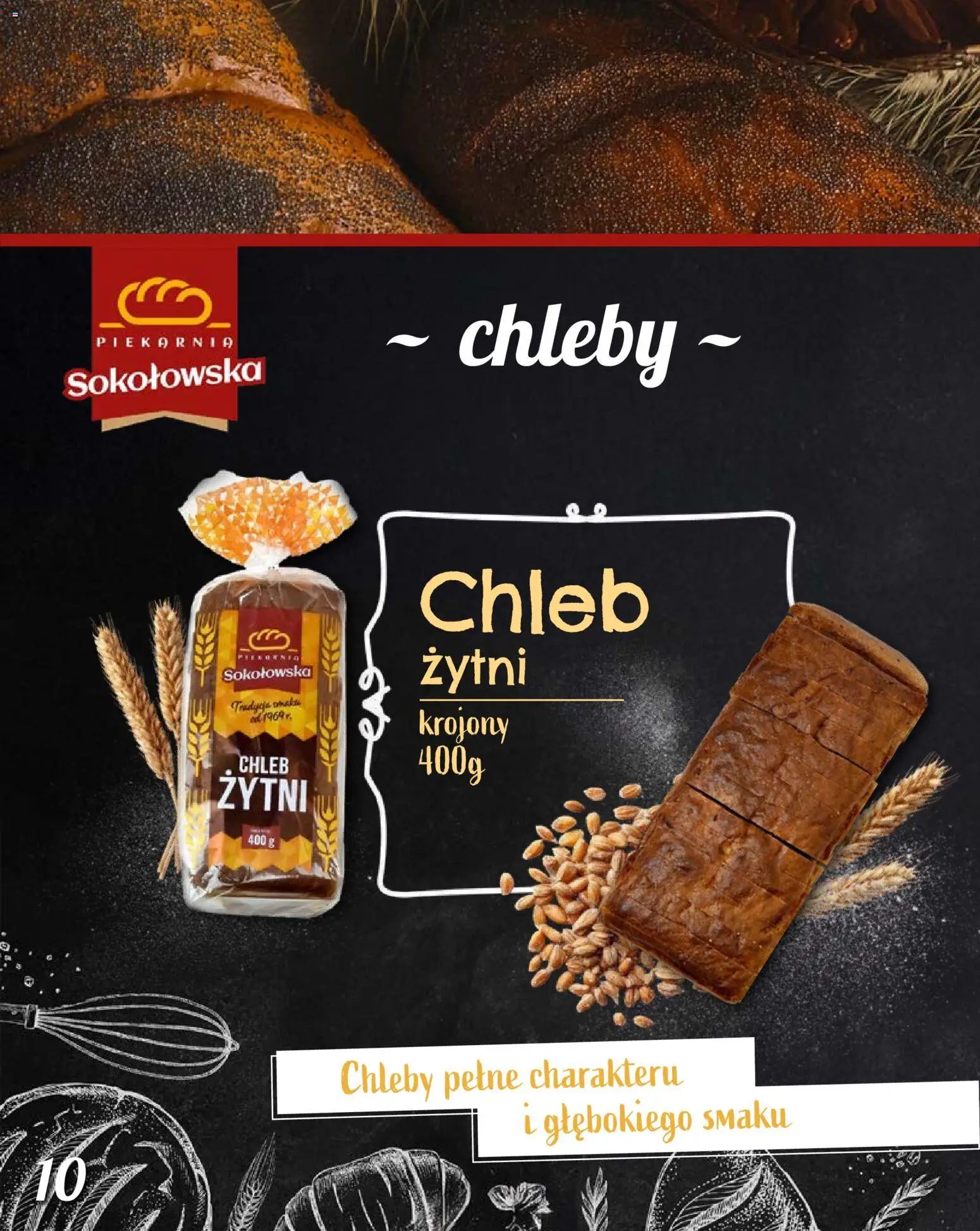 Topaz Gazetka - Piekarnia Sokołowska od 01.02.2026 | Strona: 10 | Produkty: Chleb żytni, Piekarnia, Chleb