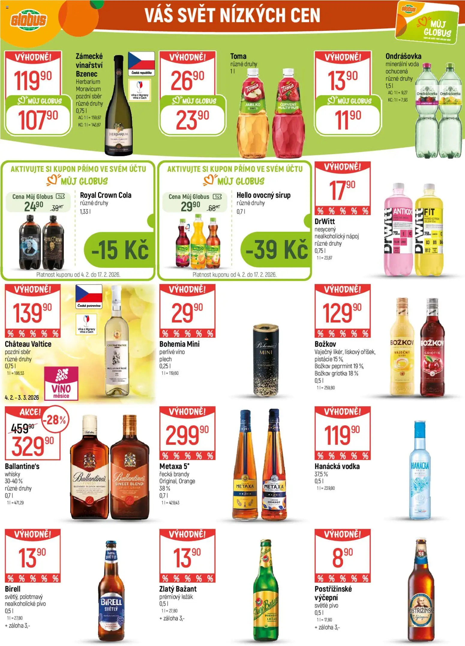 Globus leták od 04.02.2026 | Strana: 25 | Produkty: Globus, Pistácie, Royal Crown Cola, Citron