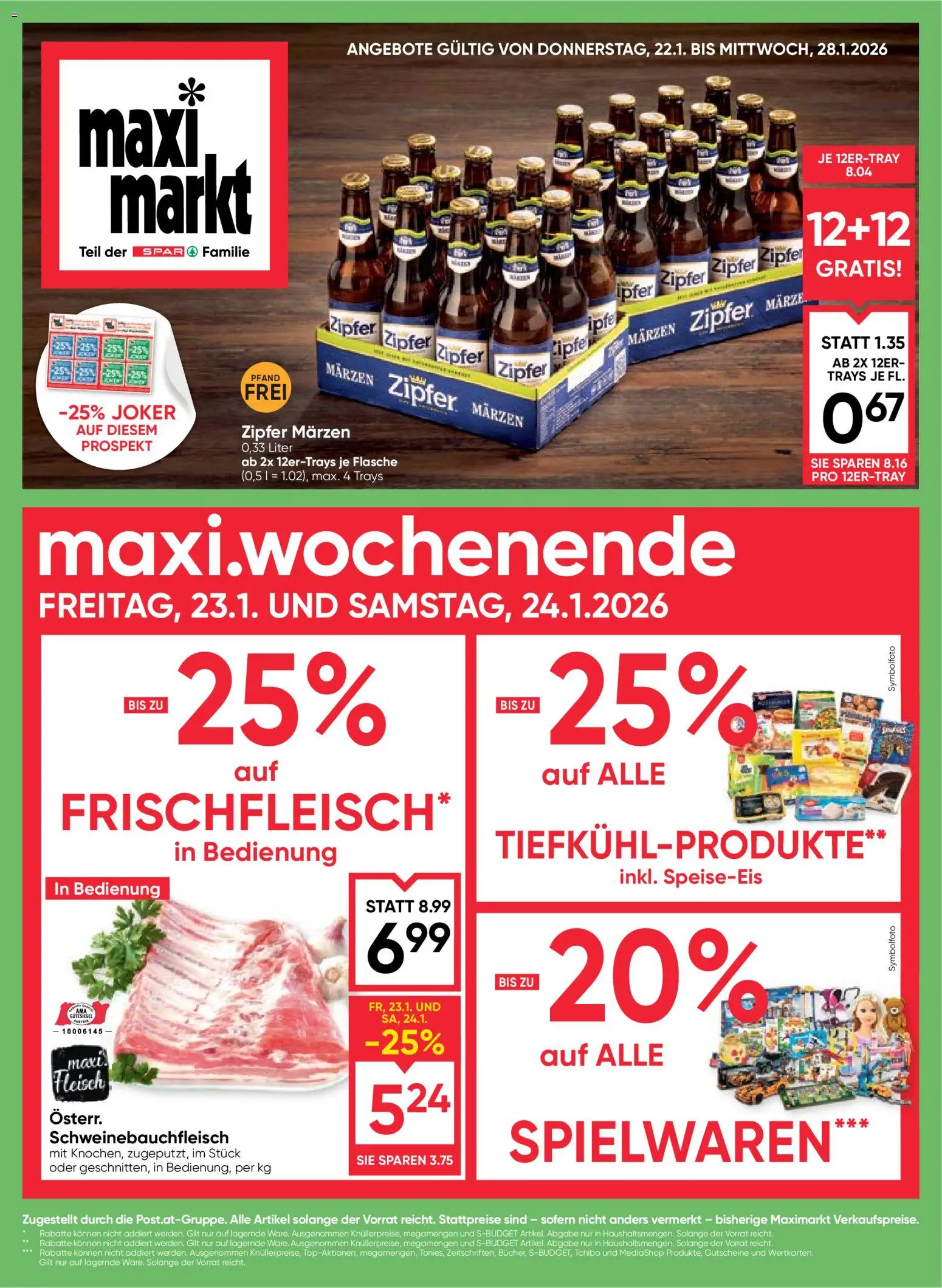Maximarkt  Flugblatt gültig ab 22.01.2026 | Seite: 1