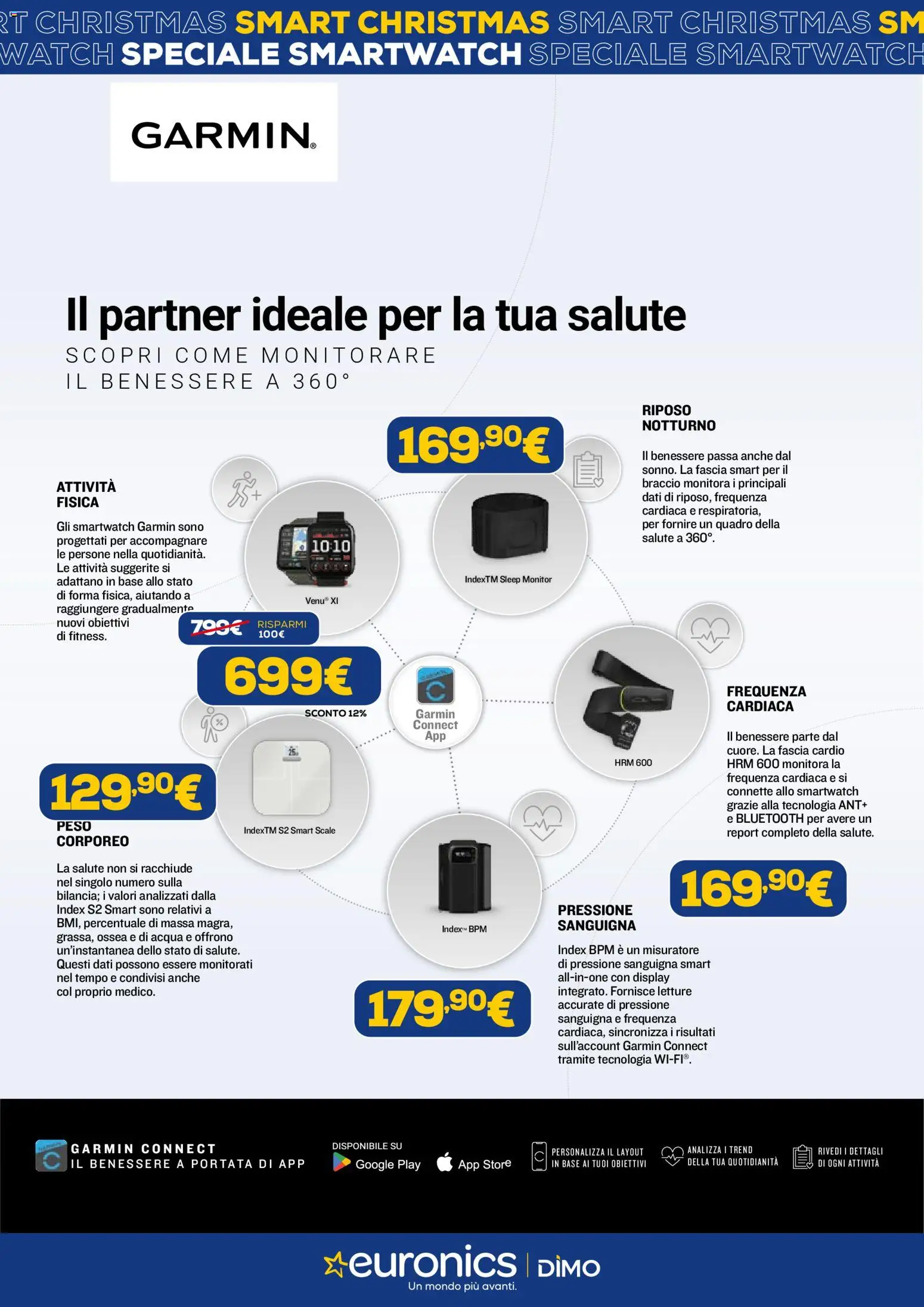 Volantino Euronics del 02.12.2025 | Pagina: 6 | Prodotti: Monitor, Acqua, Monitorare, Smartwatch
