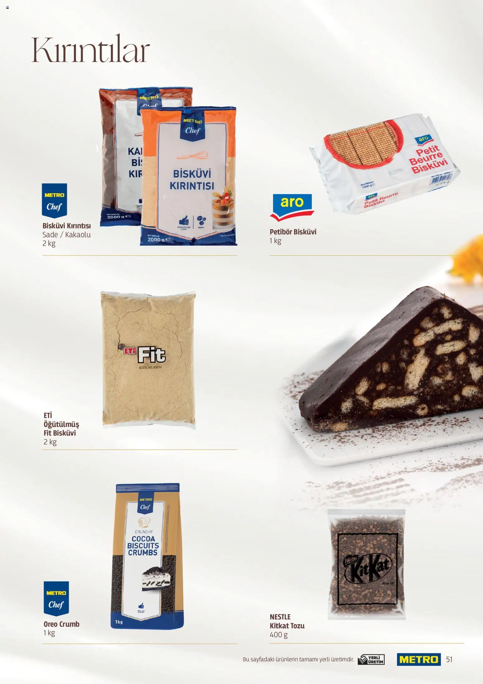 Metro - Pastacılık Kataloğu - 06.04.2026 tarihinden itibaren geçerlidir | Sayfa: 51 | Ürünler: Bisküvi