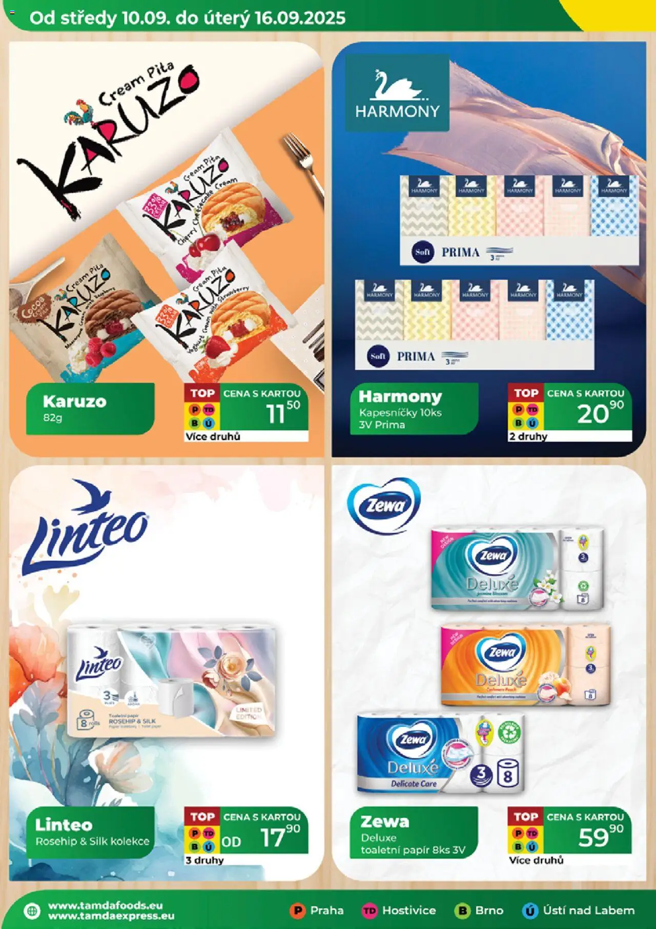 Tamda Foods leták od 10.09.2025 | Strana: 18 | Produkty: Zewa deluxe, Toaletní papír, Deluxe, Zewa