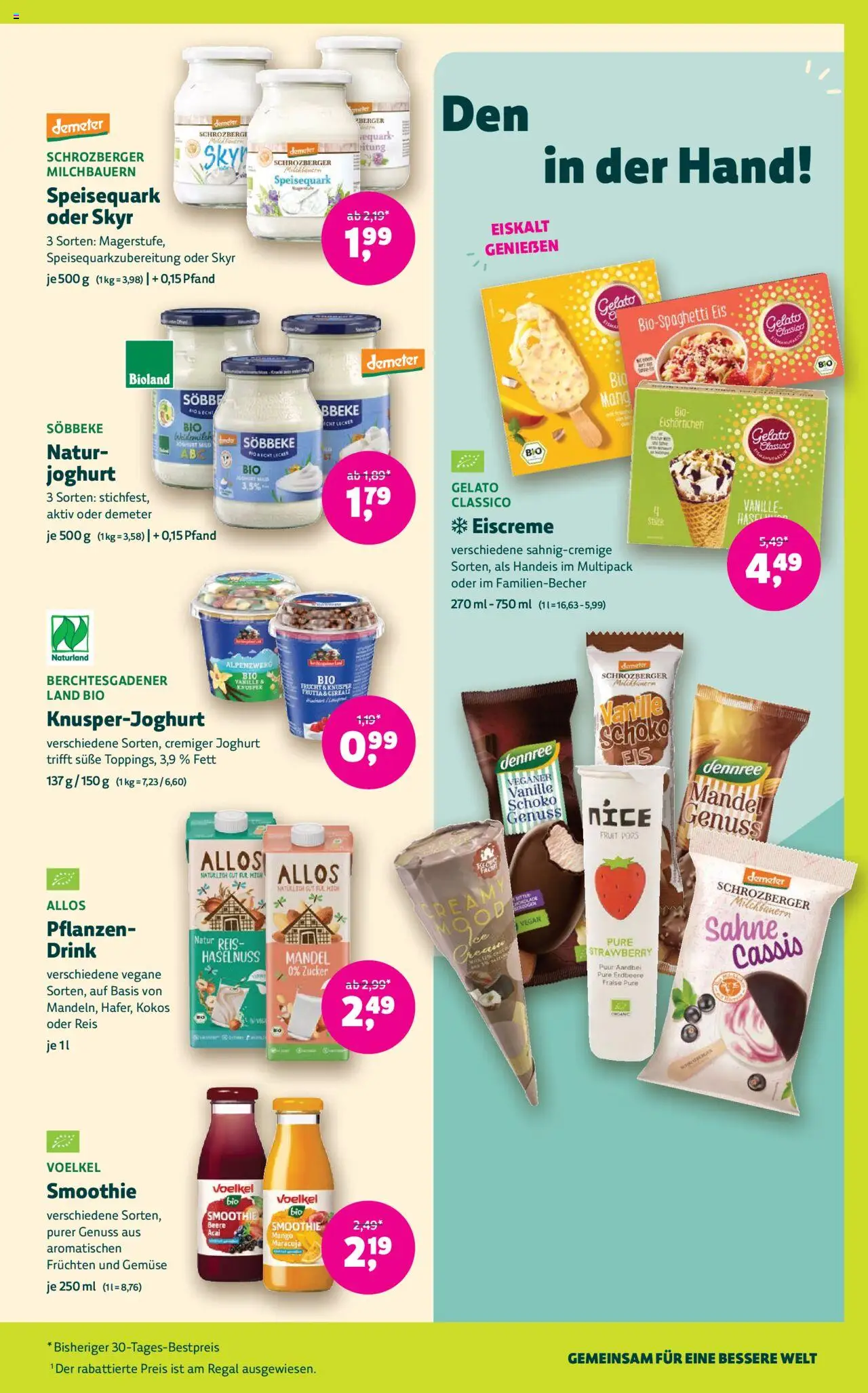 Denns BioMarkt Angebote - gültig ab dem 27.08.2025 | Seite: 3 | Produkte: Skyr, Mango, Sahne, Speisequark