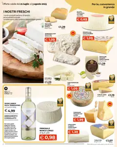 Volantino Mercatò del 21.07.2025 | Pagina: 2 | Prodotti: Provolone, Ricotta, Parmigiano reggiano, Parmigiano