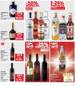 HENDRICKS Gin, 41,4% alkohola, 0,7 L - Pregled kataloga iz trgovine Kaufland, vrijedi od 29.04.2026 | Stranica: 31