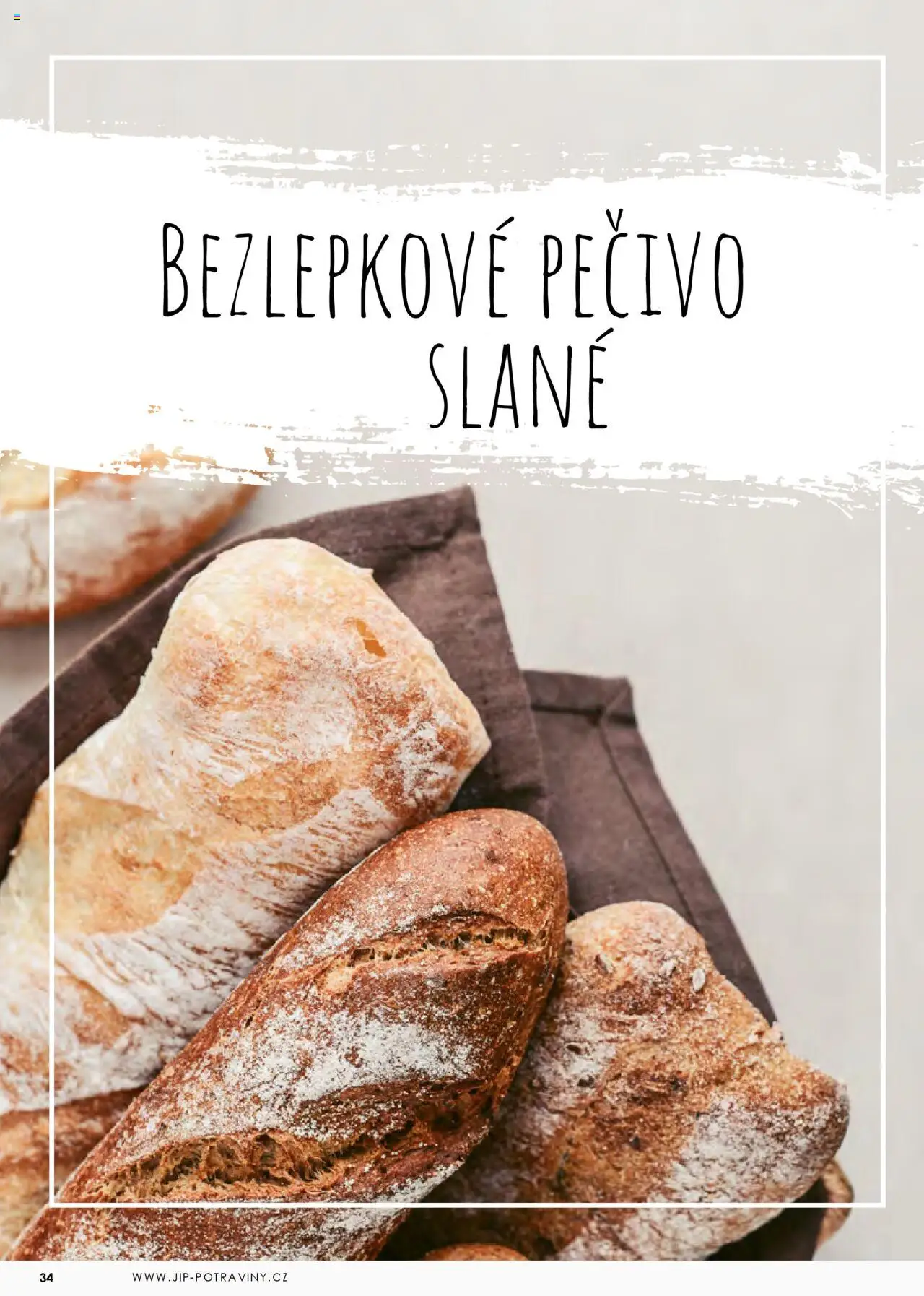 Jip katalog - Pečivo 2025 od 01.01.2025 | Strana: 34 | Produkty: Bezlepkové pečivo, Pečivo
