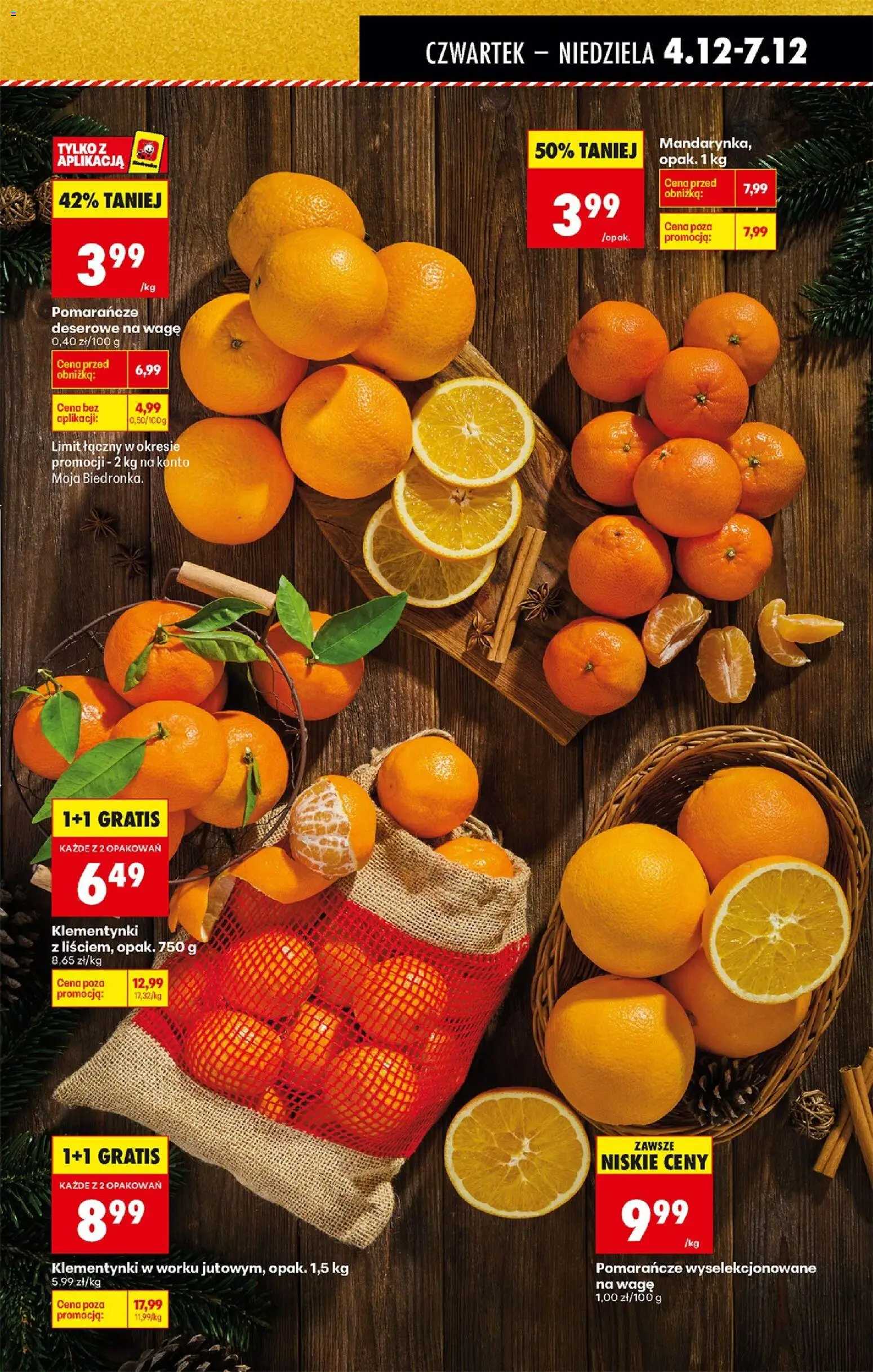Biedronka gazetka - Oferta w tym tygodniu od 04.12.2025 | Strona: 25 | Produkty: Pomarańcze