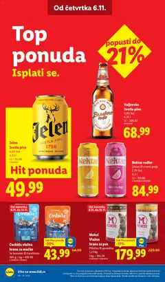 Nektar radler, Limun ili crveni grejp 2,1% Vol. - pregled Lidl kataloga - važi od 06.11.2025 | Strana: 20