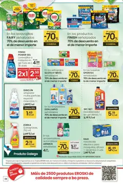 Vista previa Eroski ¿Quieres ahorrar conmigo? válido desde el 26.03.2026 | Página: 38 | Productos: Té, Lavavajillas, Caja