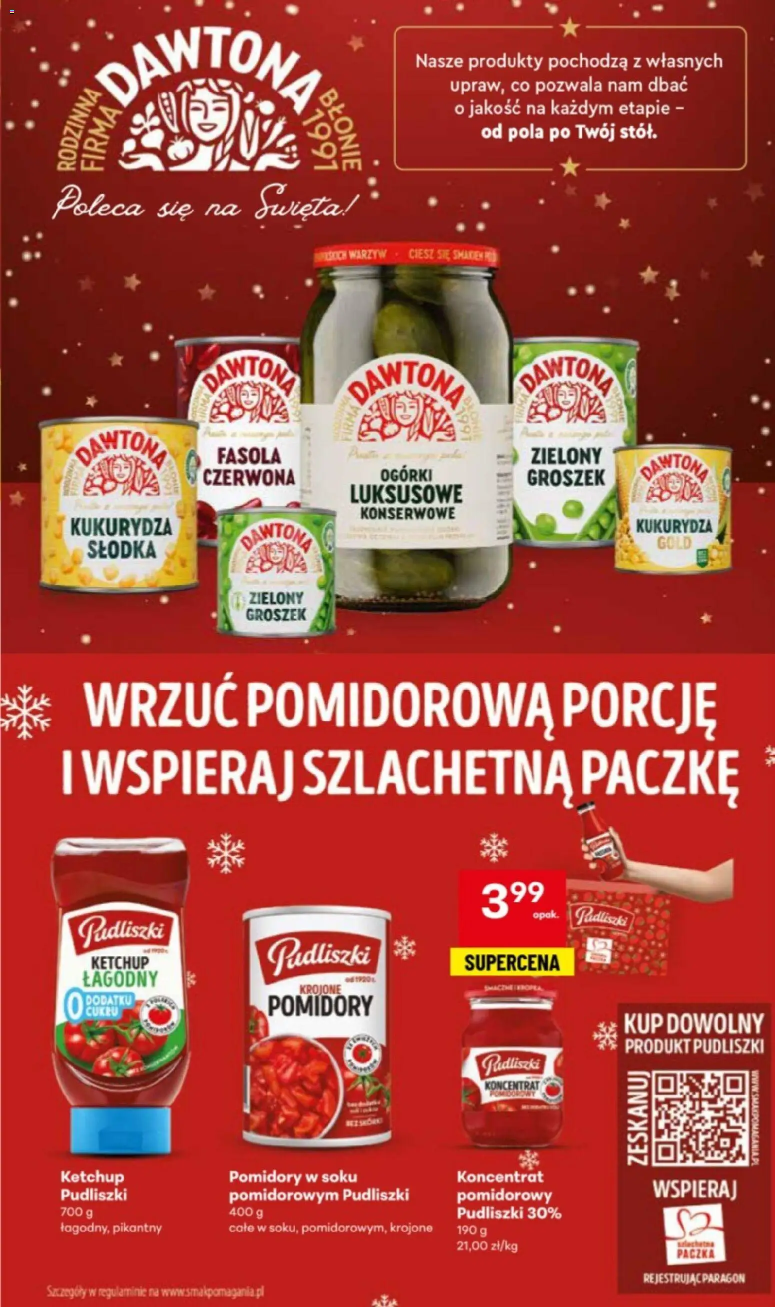 Delikatesy Centrum Gazetka - Przepisy na Bliskie Święta od 27.11.2025 | Strona: 17 | Produkty: Groszek, Ketchup pudliszki, Koncentrat pomidorowy, Pomidory