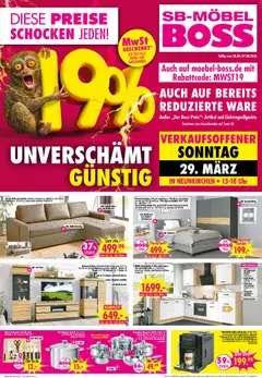 SB Möbel Boss Prospekt Neunkirchen ab 28.03.2026 gültig