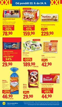 Linecké rohlíčky 3pack, 3 x 220 g, polomáčené, s rybízovou náplní od 22.09.2025 | Strana: 18