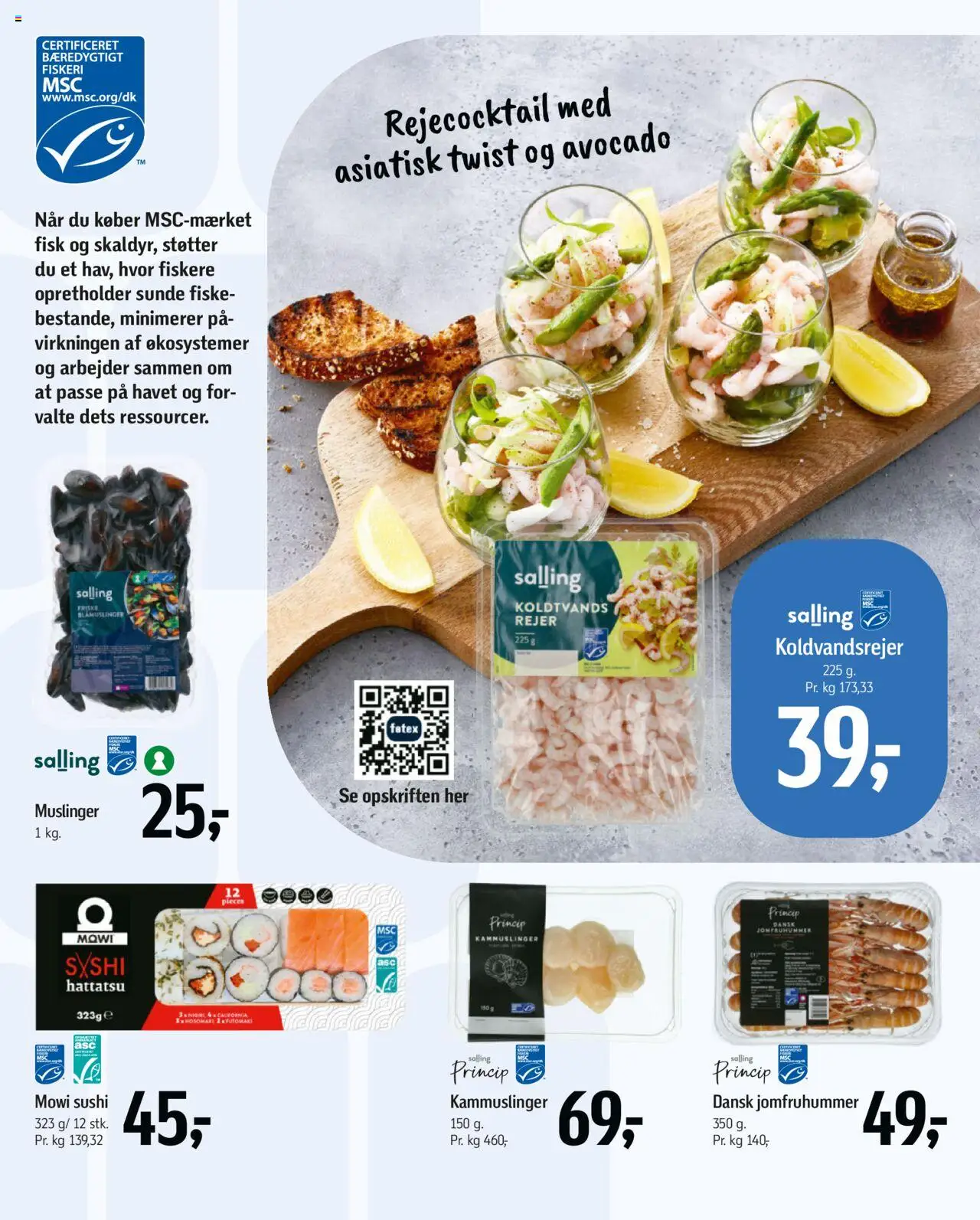 Føtex Tilbudsavis gyldig fra 29.08.2025 | Side: 25 | Produkter: Fisk, Avocado, Rejer, Sushi