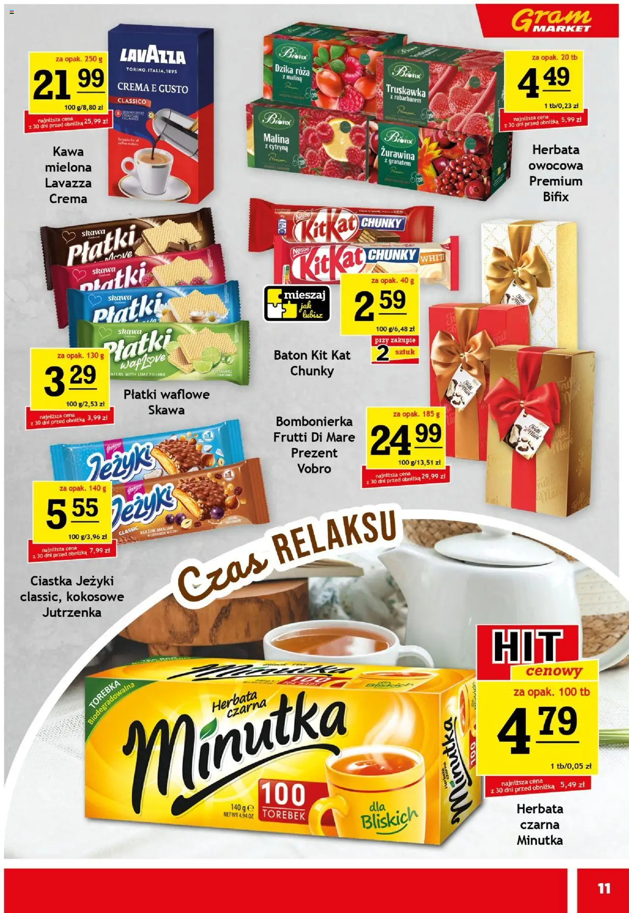 Gram Market Gazetka od 22.10.2025 | Strona: 11 | Produkty: Malina, Torebka, Bombonierka, Kawa