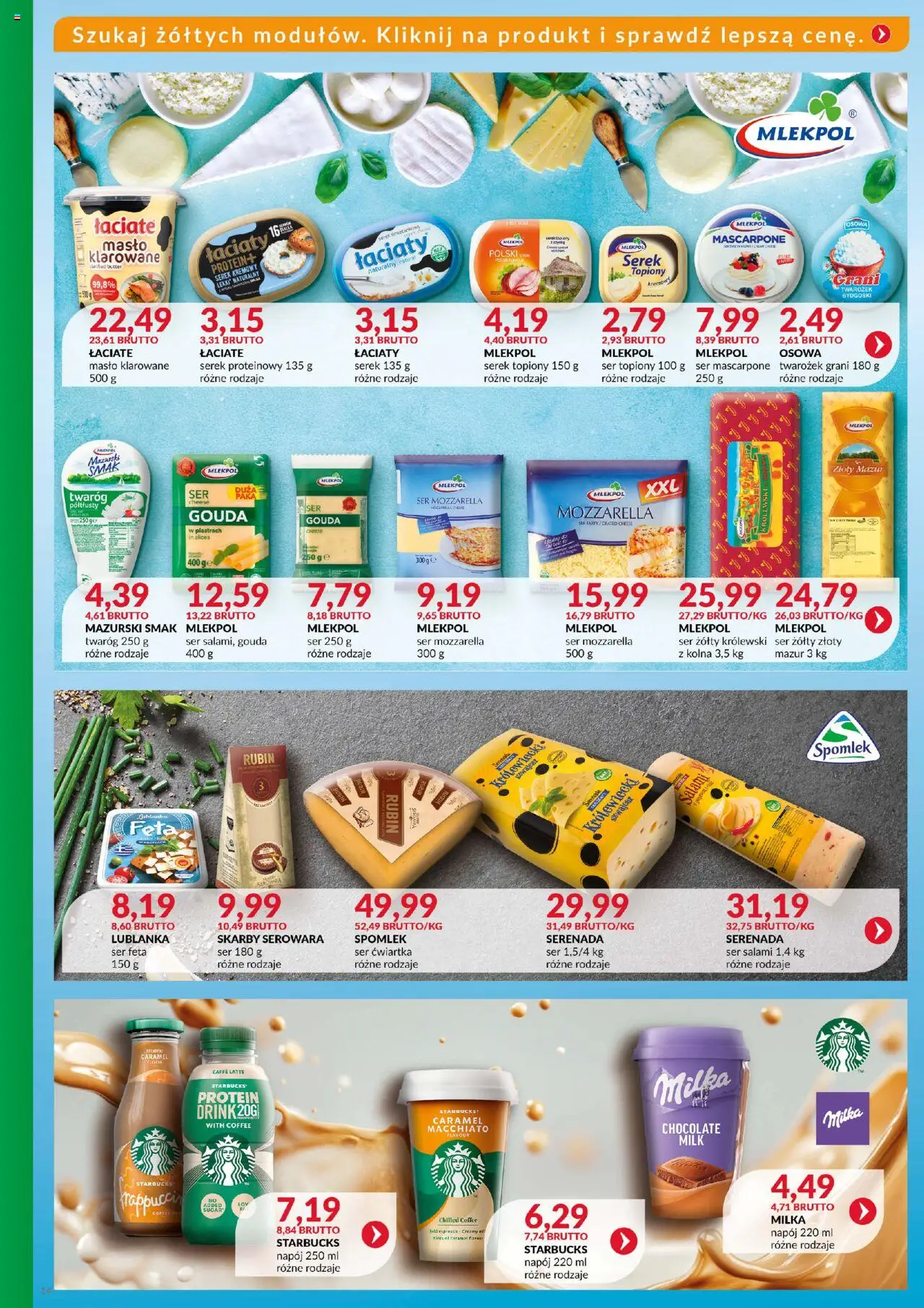 Eurocash Gazetka - Katalog Artykułów Spożywczych od 21.09.2025 | Strona: 14 | Produkty: Twarożek Grani, Masło klarowane, Serek, Salami