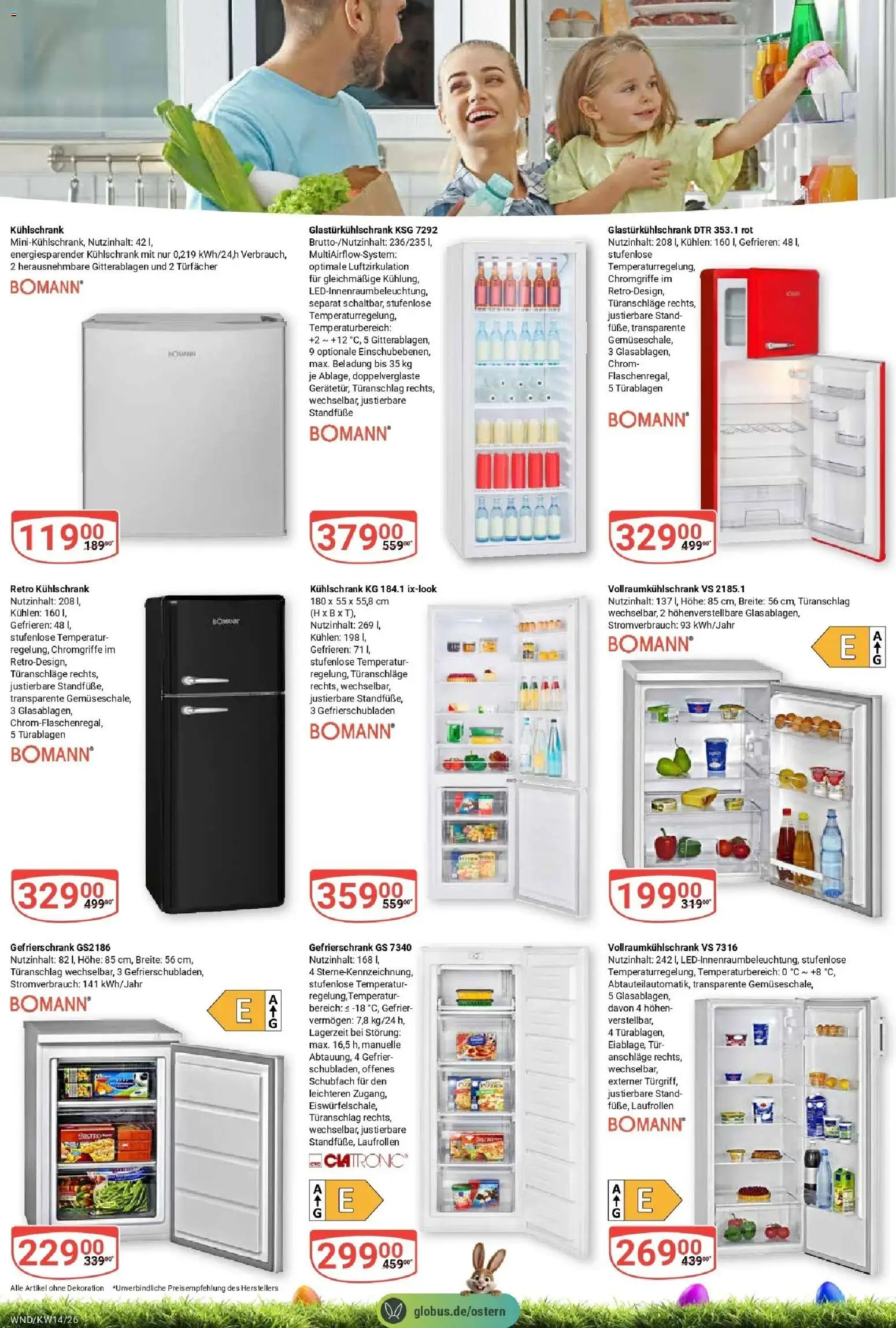 Globus prospekt St. Wendel	 – gültig ab 30.03.2026 | Seite: 31 | Produkte: Gefrierschrank, Tür, Kühlschrank