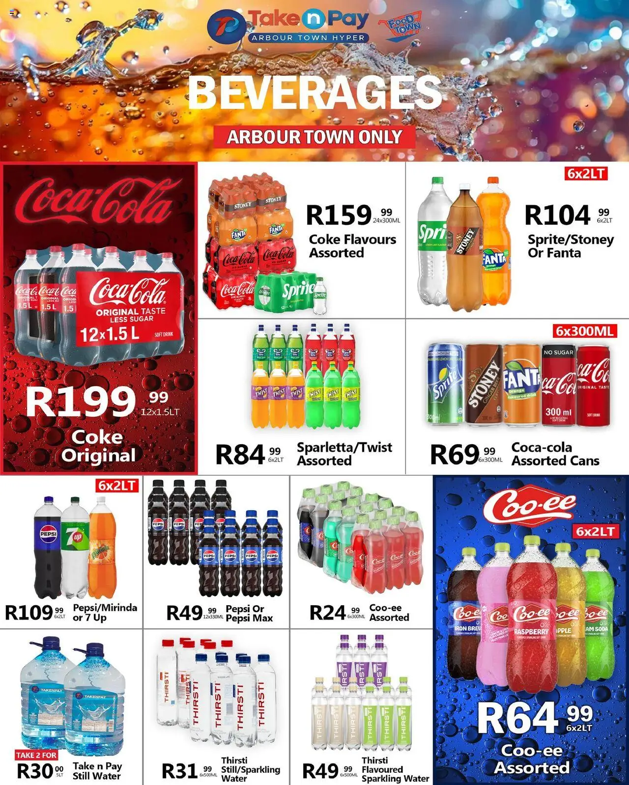 New Take n Pay catalogue – valid from 06.10.2025 | Page: 12 | Products: Cesto para colada, Sprite, Water, Sugar
