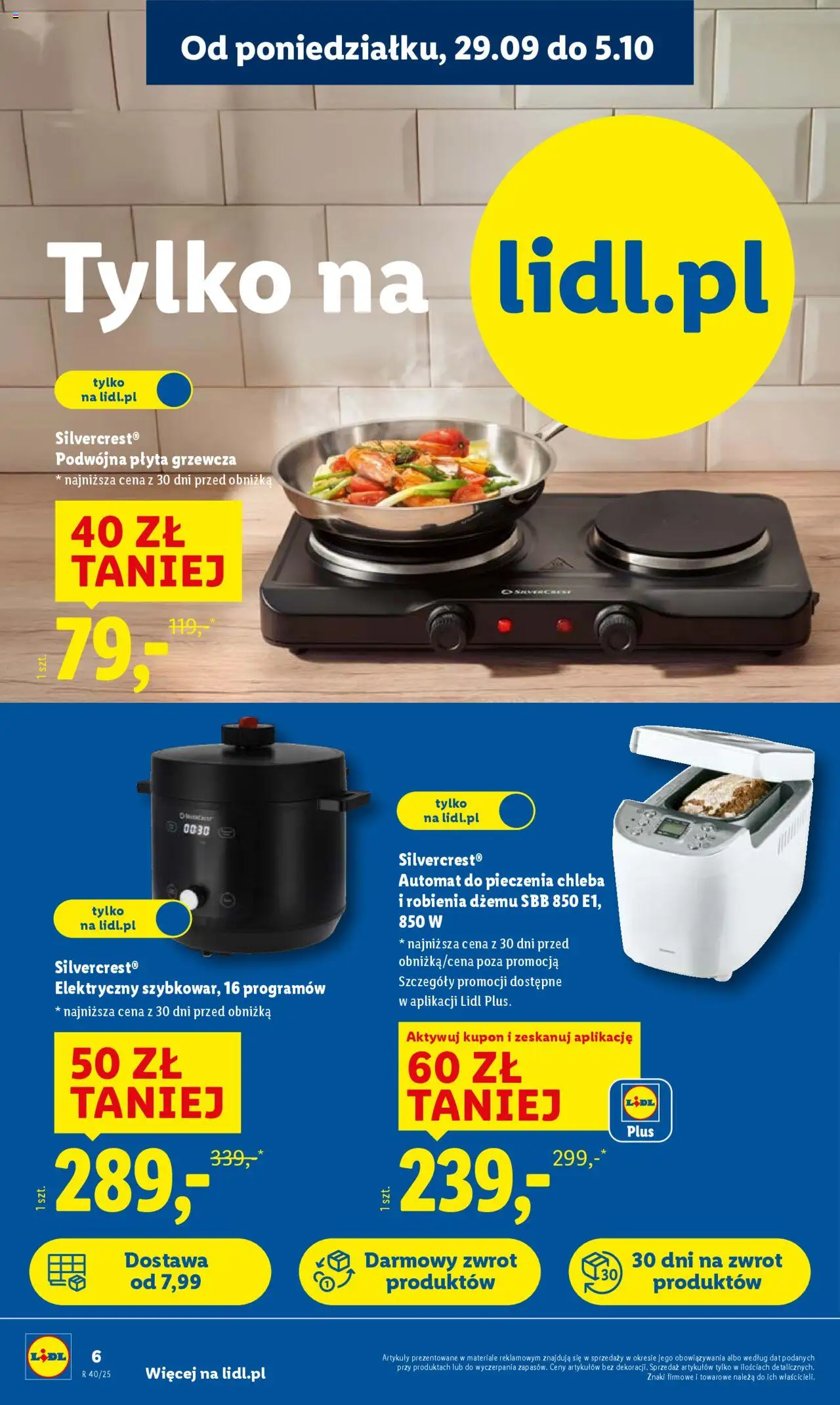 Lidl Katalog od 29.09.2025 | Strona: 10 | Produkty: Płyta grzewcza
