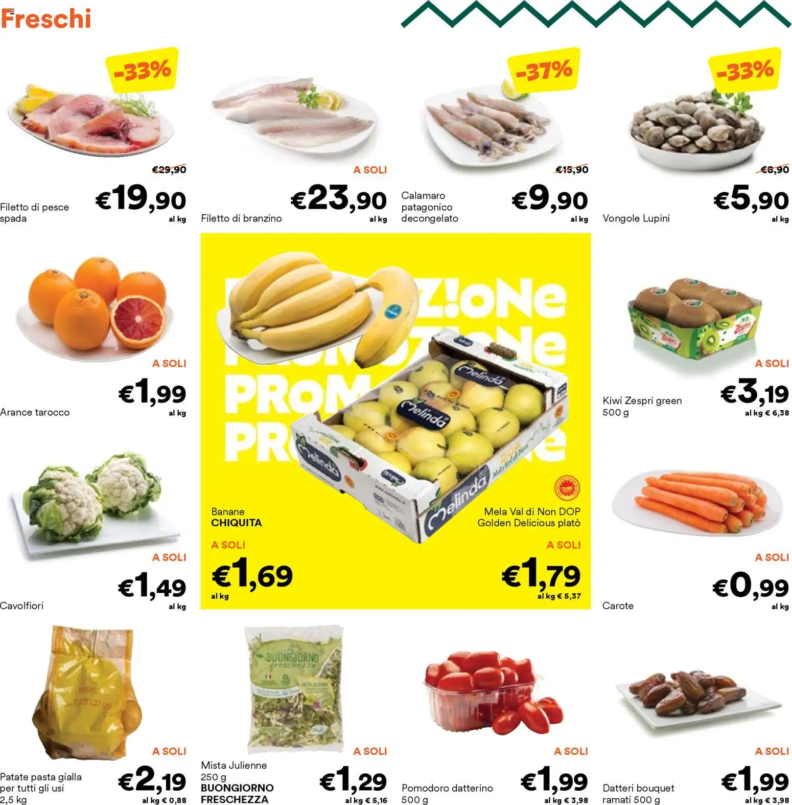 Volantino Unes del 26.02.2026 | Pagina: 20 | Prodotti: Arance, Patate, Branzino, Carote