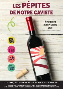 E.Leclerc - Prévisualisation de E.Leclerc Catalogue les pépites de notre caviste valide à partir de 26.09.2025