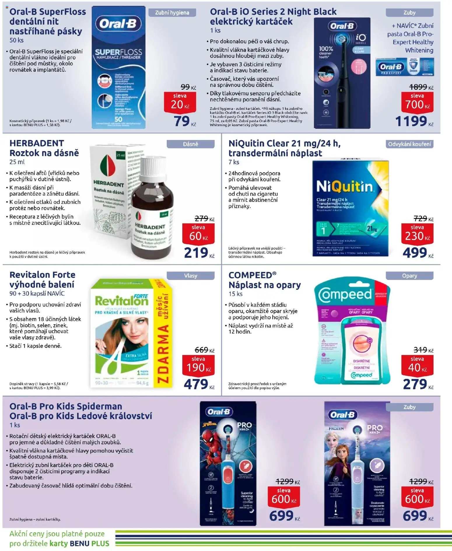 Benu leták od 01.11.2025 | Strana: 19 | Produkty: Kapsle, Náplast, Elektrický zubní kartáček, Karty