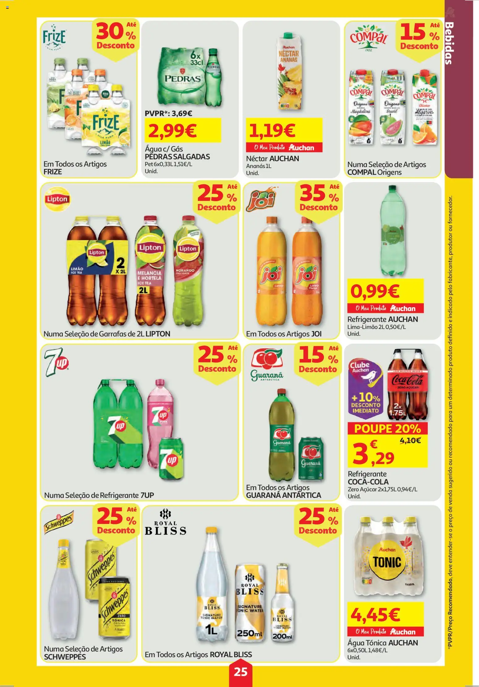 Auchan folheto │ válido de 25.12.2025 | Página: 25 | Produtos: Agua, Refrigerante, Hortelã, Açúcar